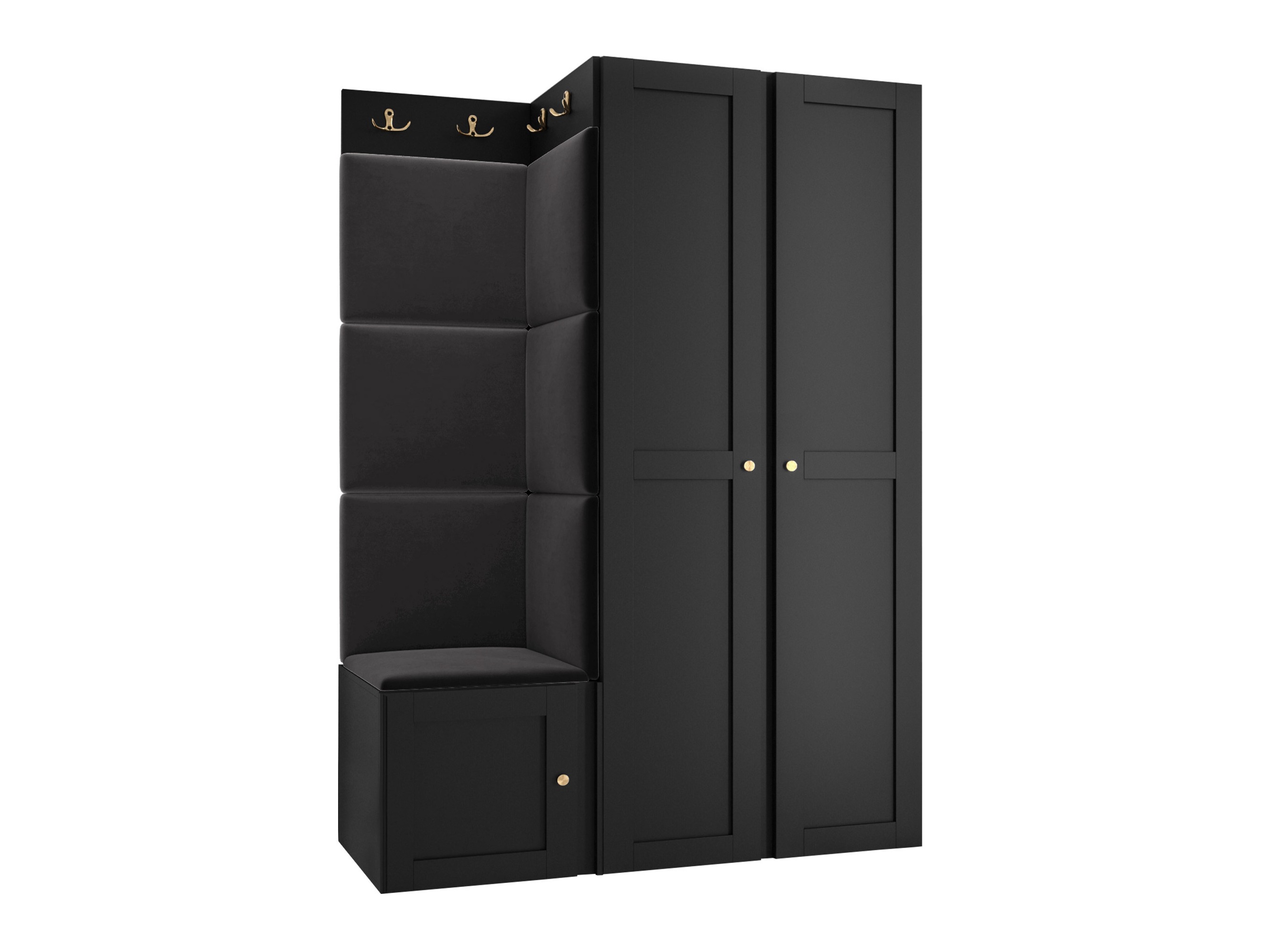 Set za hodnik Hartford 379 (Crno)