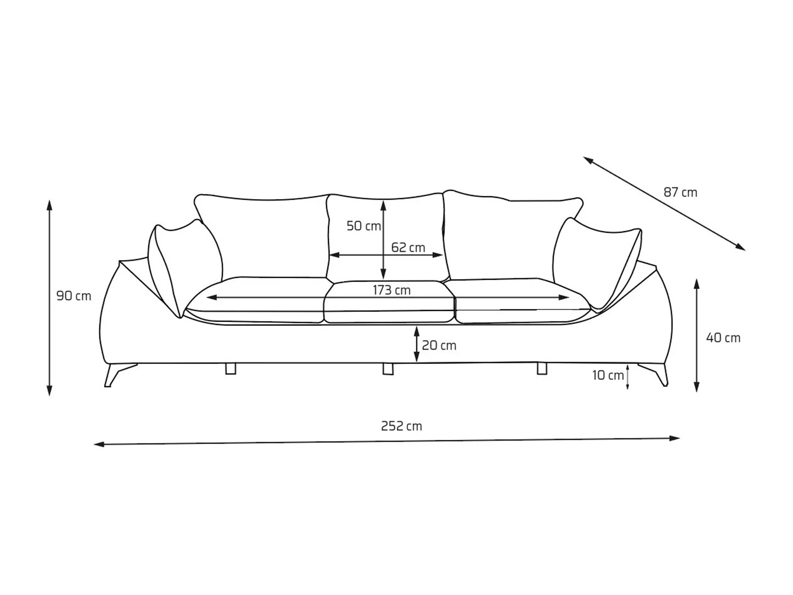 Sofa Carson 145 (Bellini 05)