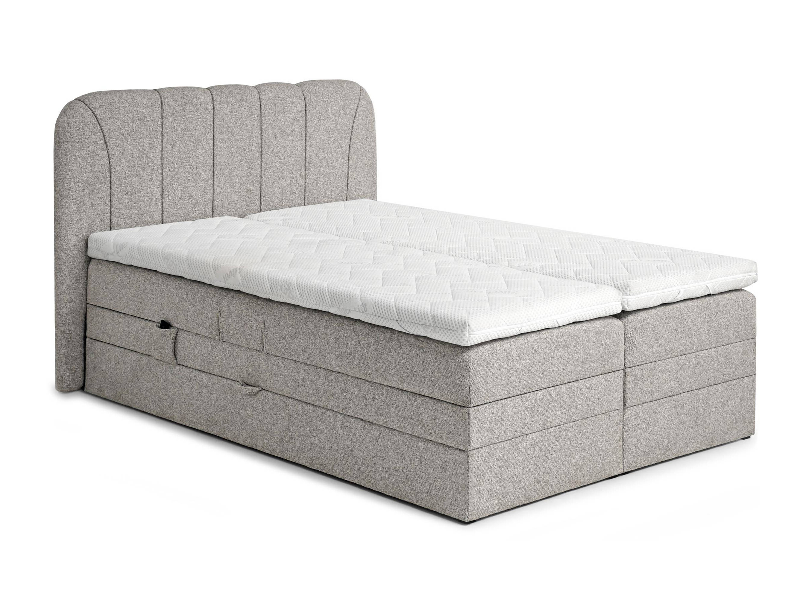 Boxspring krevet Norman 127 (Sivo-braon)