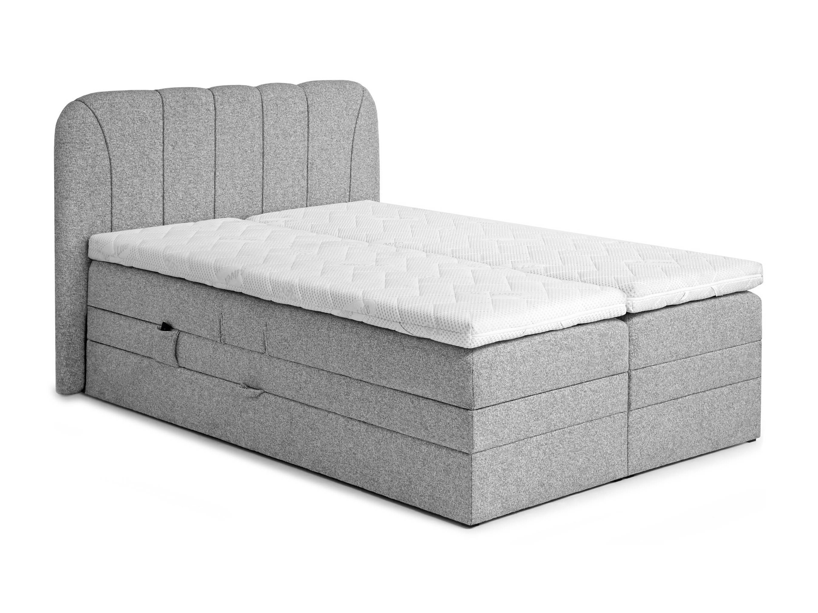 Boxspring krevet Norman 127 (Sivo)
