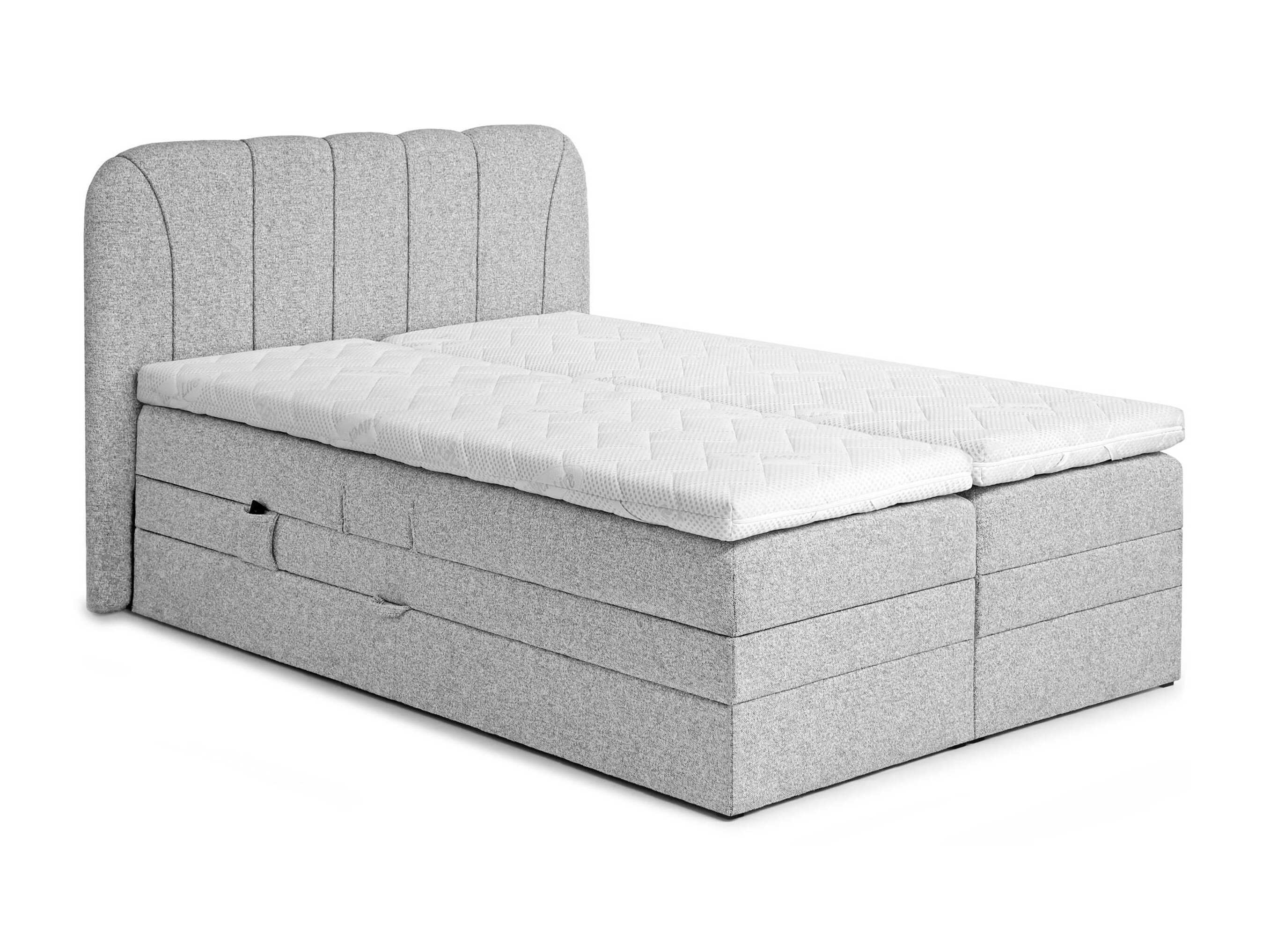 Boxspring krevet Norman 127 (Svetloosiva)