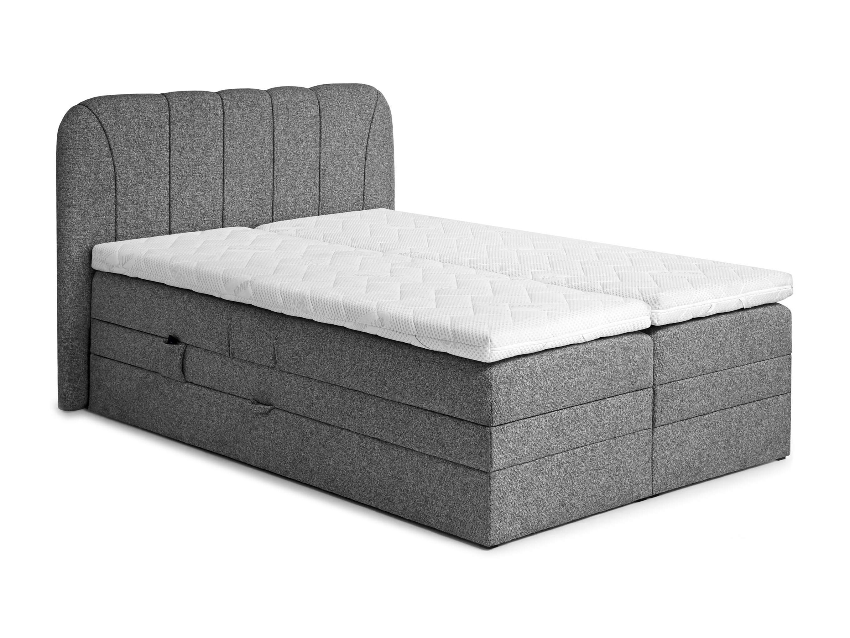Boxspring krevet Norman 127 (Tamnosiva)