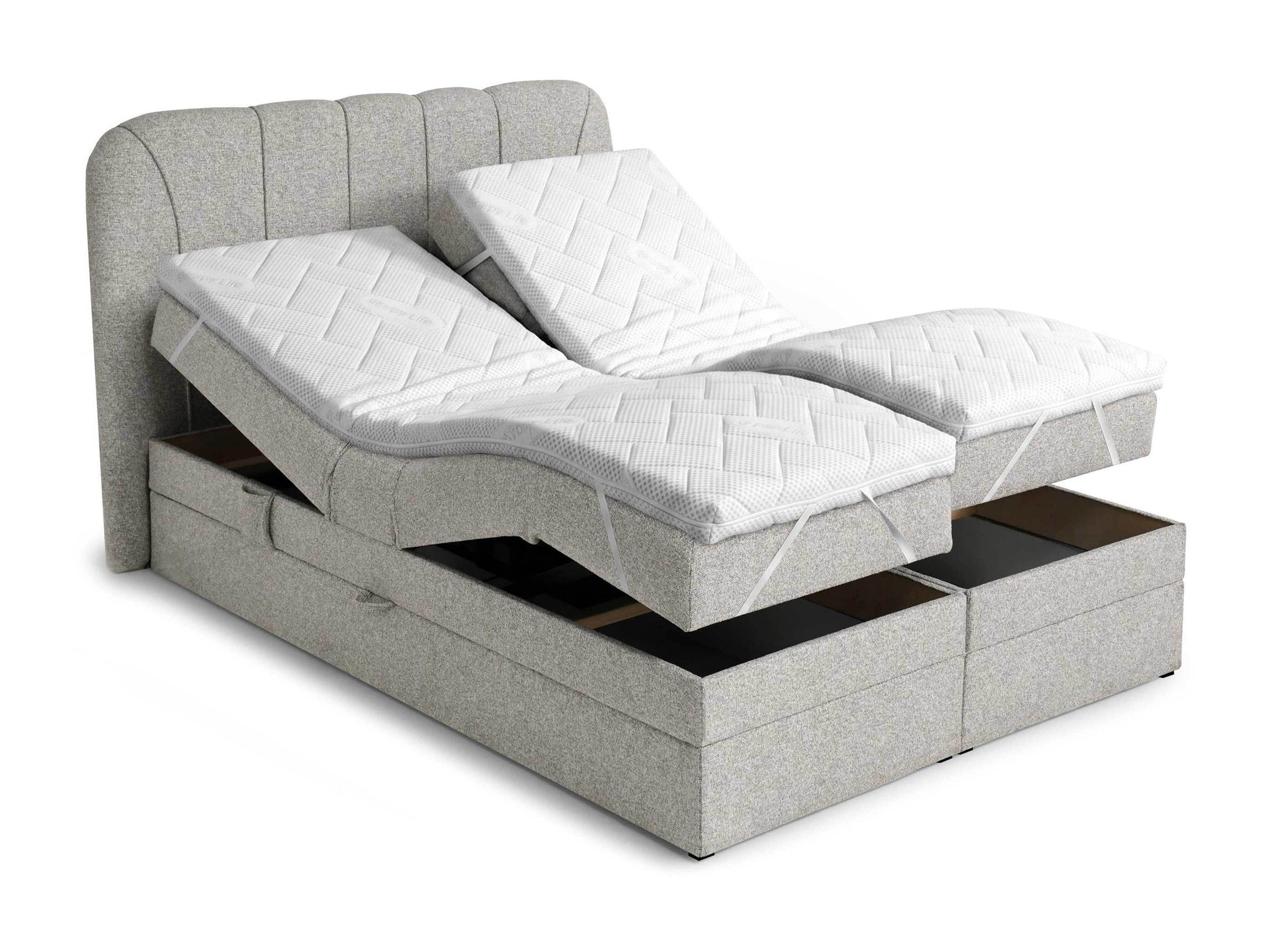 Boxspring krevet Norman 127 (Sivo-braon)