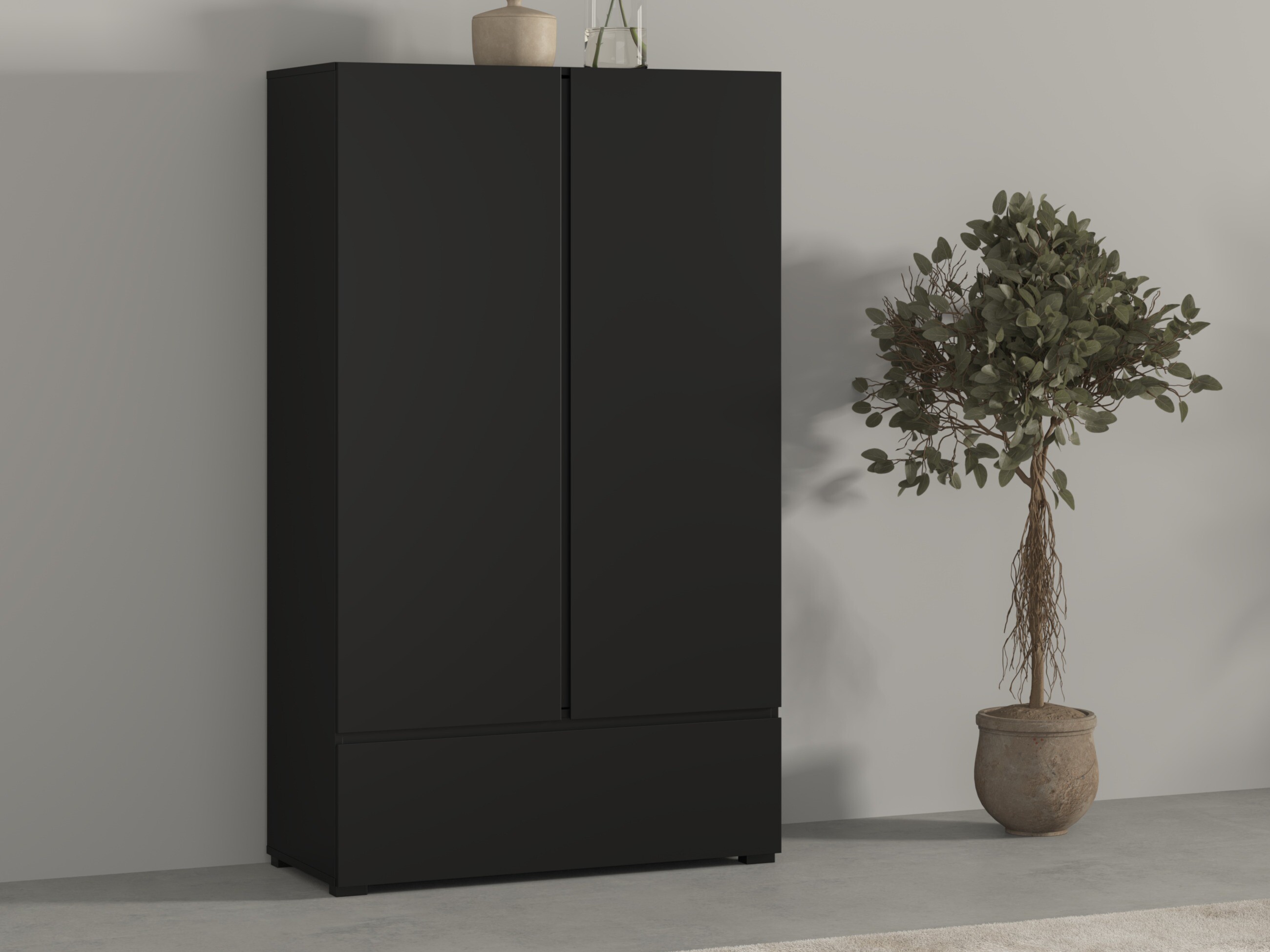 Polica Elbleve 106 (Crno)