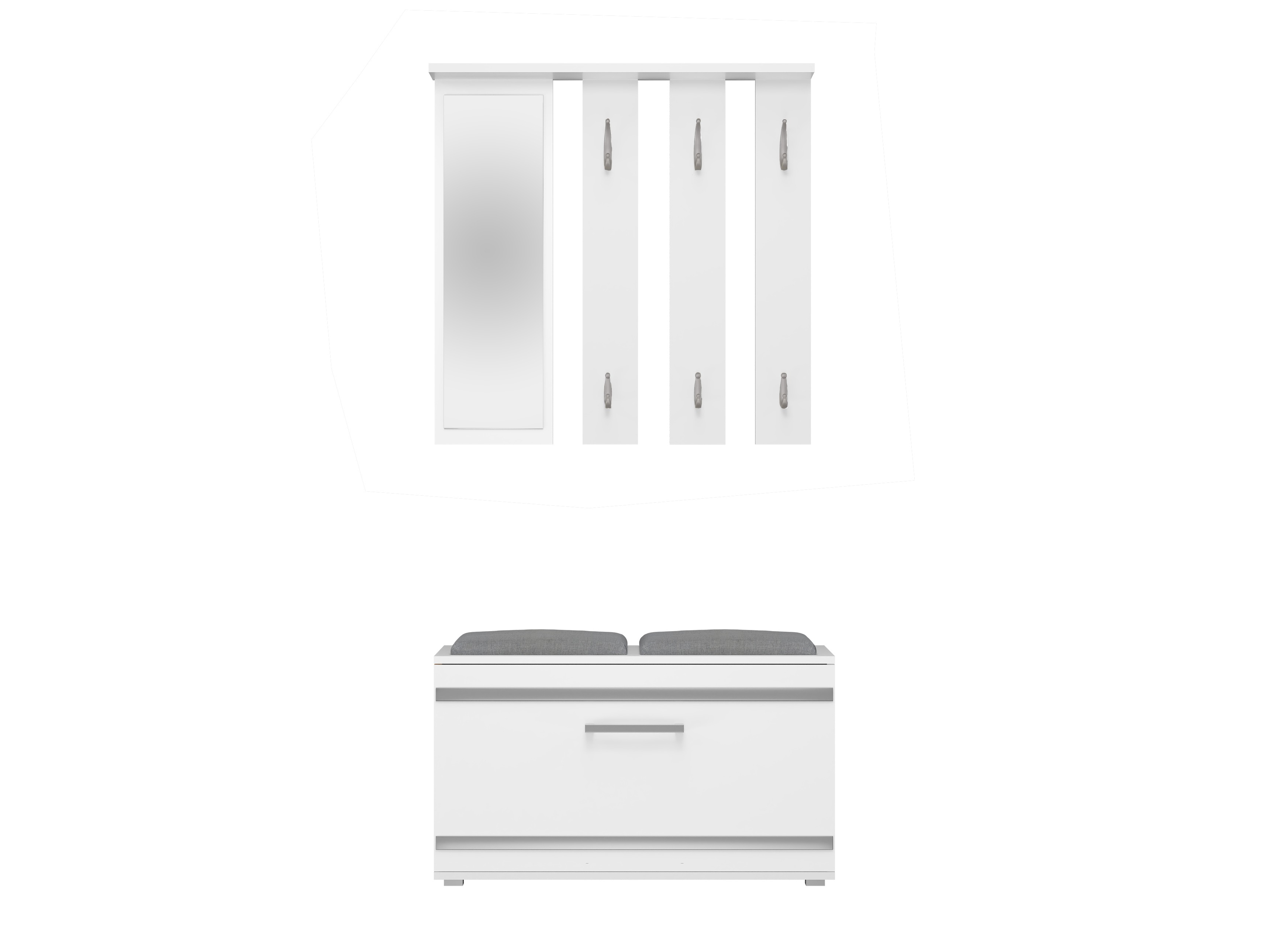 Set za hodnik Mandeville 396 (Belo)