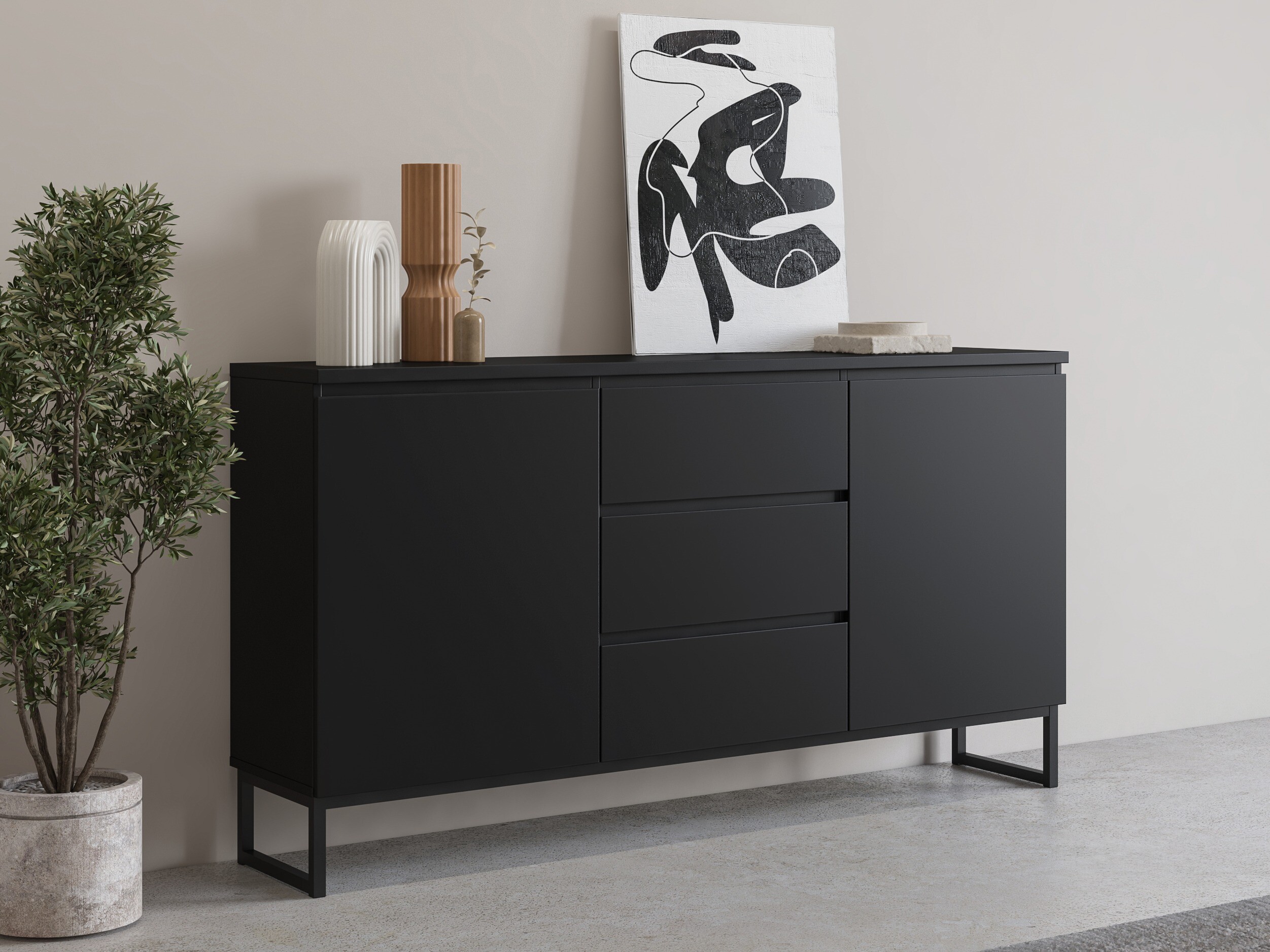 Komoda Velsora 102 (Crno)