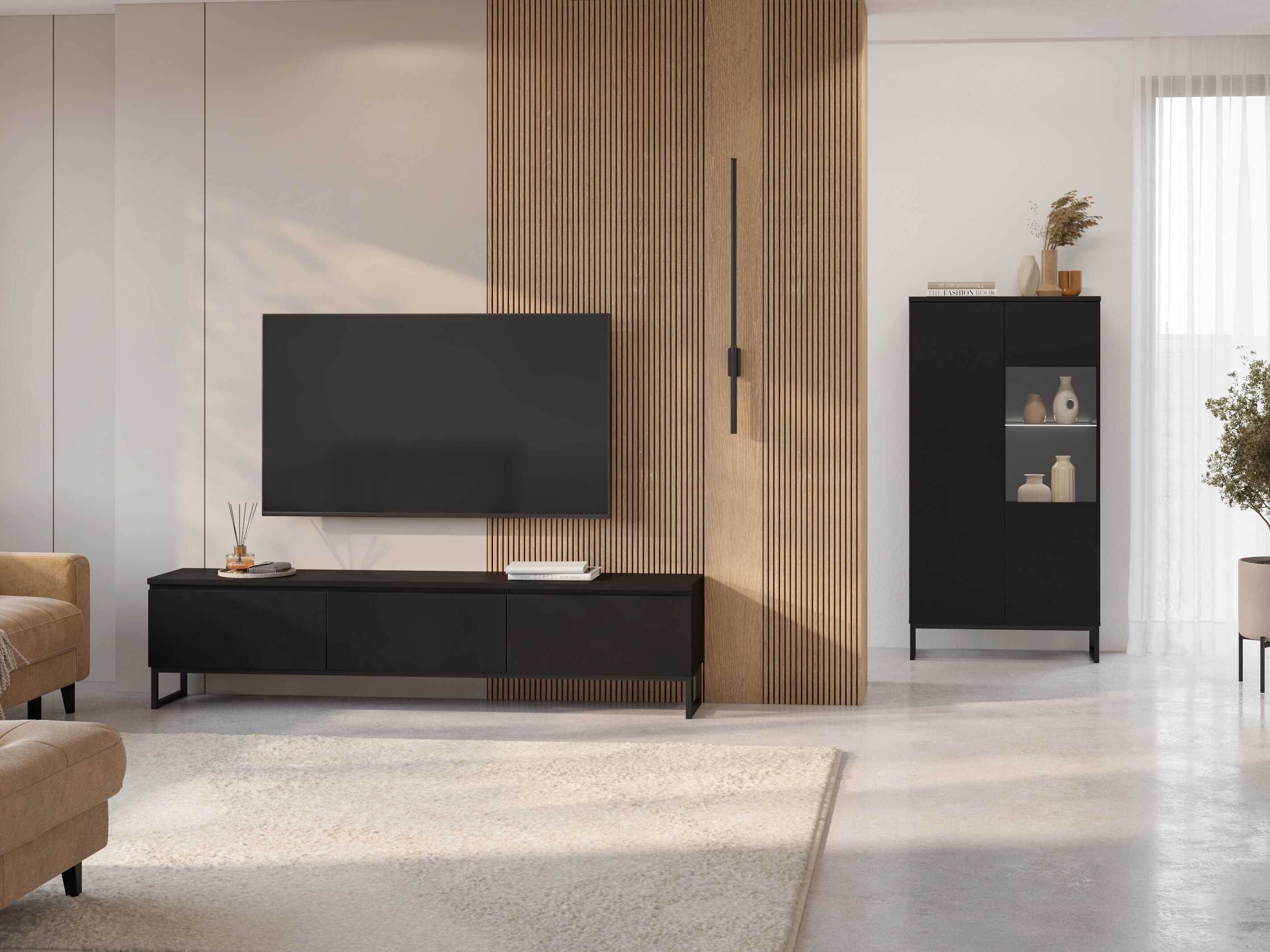 TV komoda Velsora 101 (Crno)