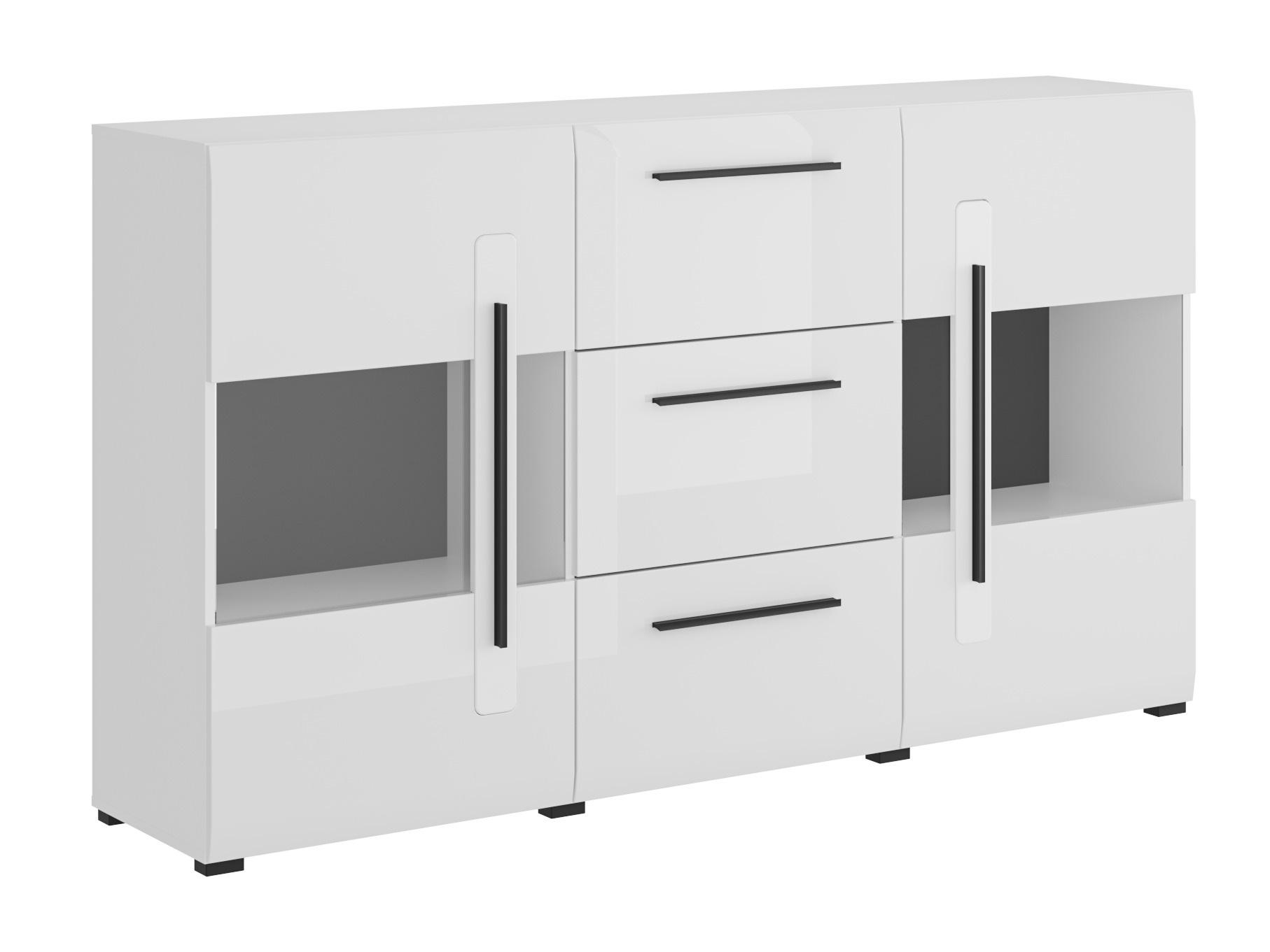 Komoda Ophsalu 106 (Belo + Sjajno belo)
