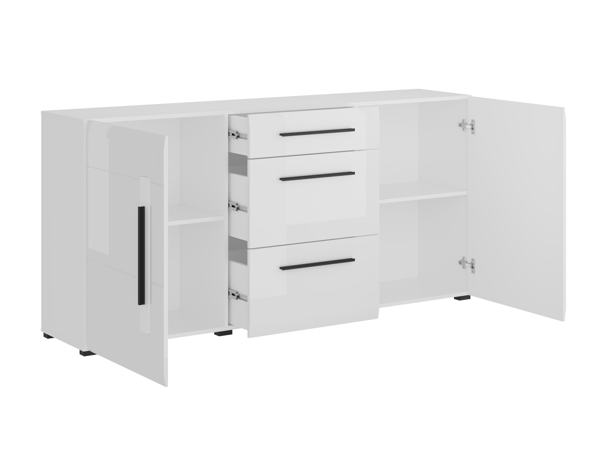 Komoda Ophsalu 108 (Belo + Sjajno belo)