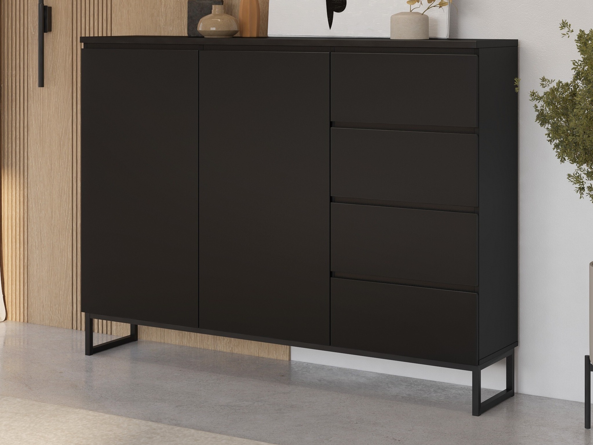 Komoda Velsora 104 (Crno)