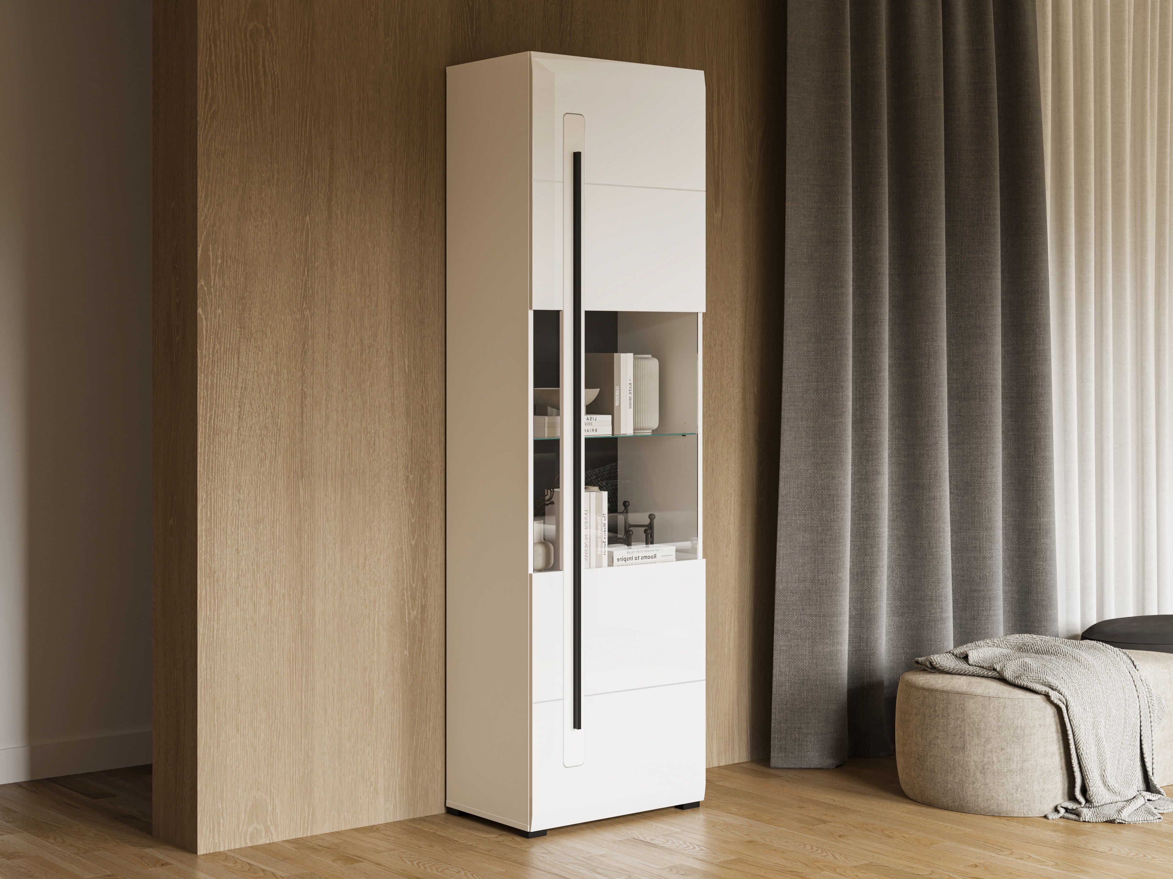 Polica Ophsalu 110 (Belo + Sjajno belo)