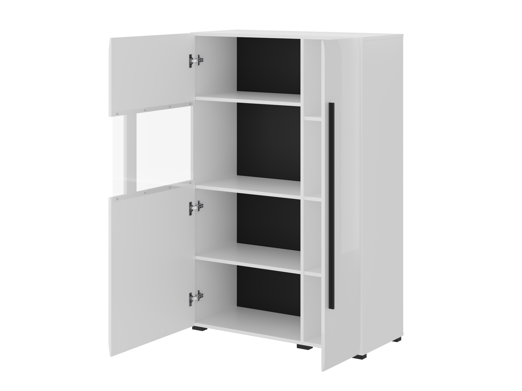 Set za dnevnu sobu Ophsalu 111 (Belo + Sjajno belo)