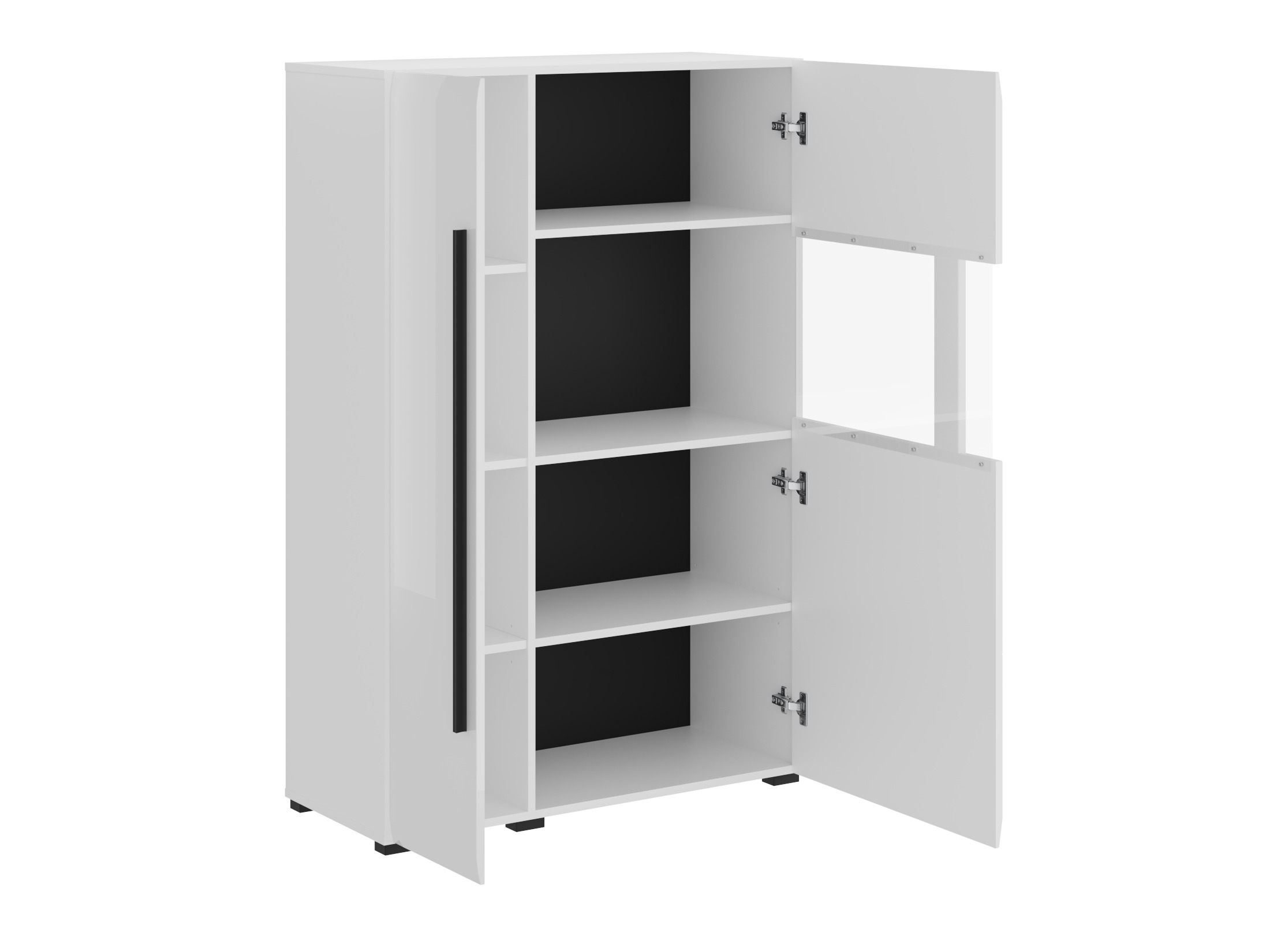 Set za dnevnu sobu Ophsalu 112 (Belo + Sjajno belo)