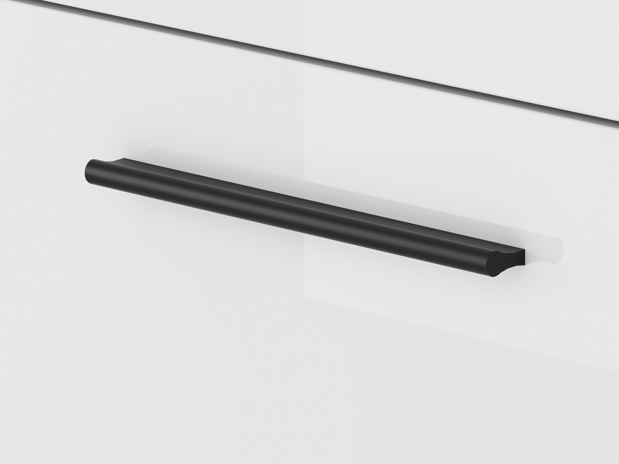 TV komoda Ophsalu 103 (Belo + Sjajno belo)