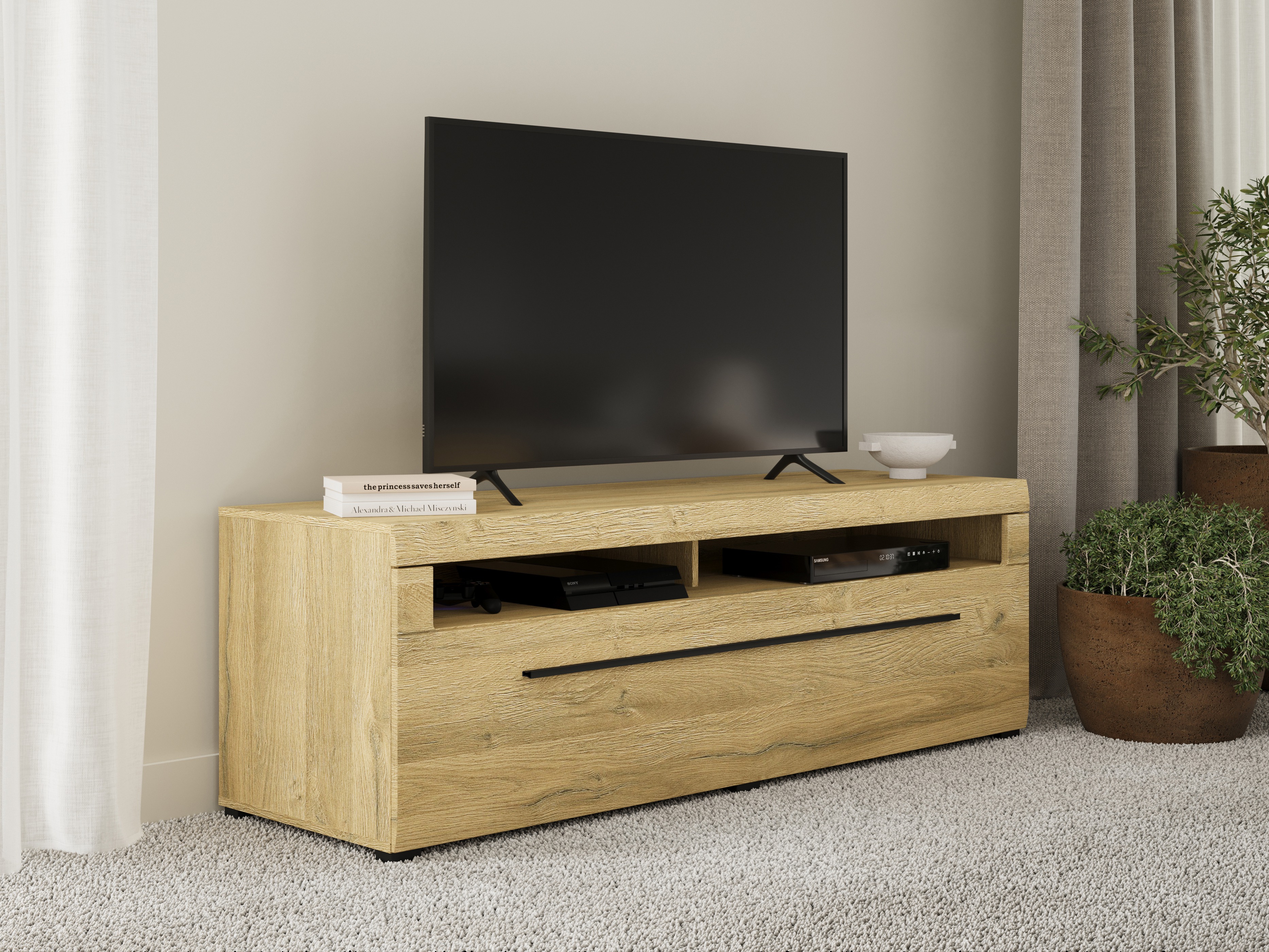 TV komoda Ophsalu 104 (Grandson hrast)