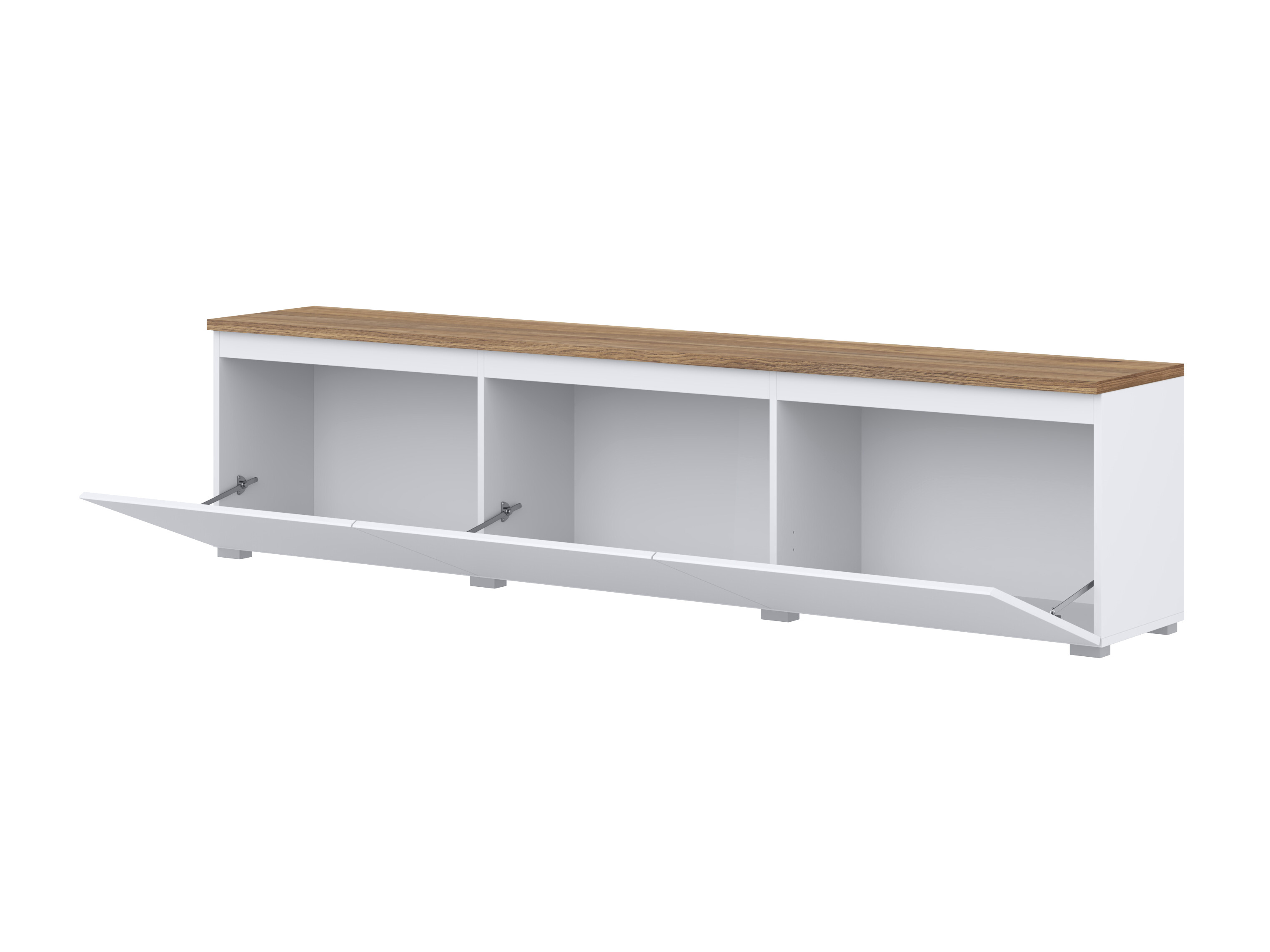 TV komoda Baletu 113 (Belo + Hrast)