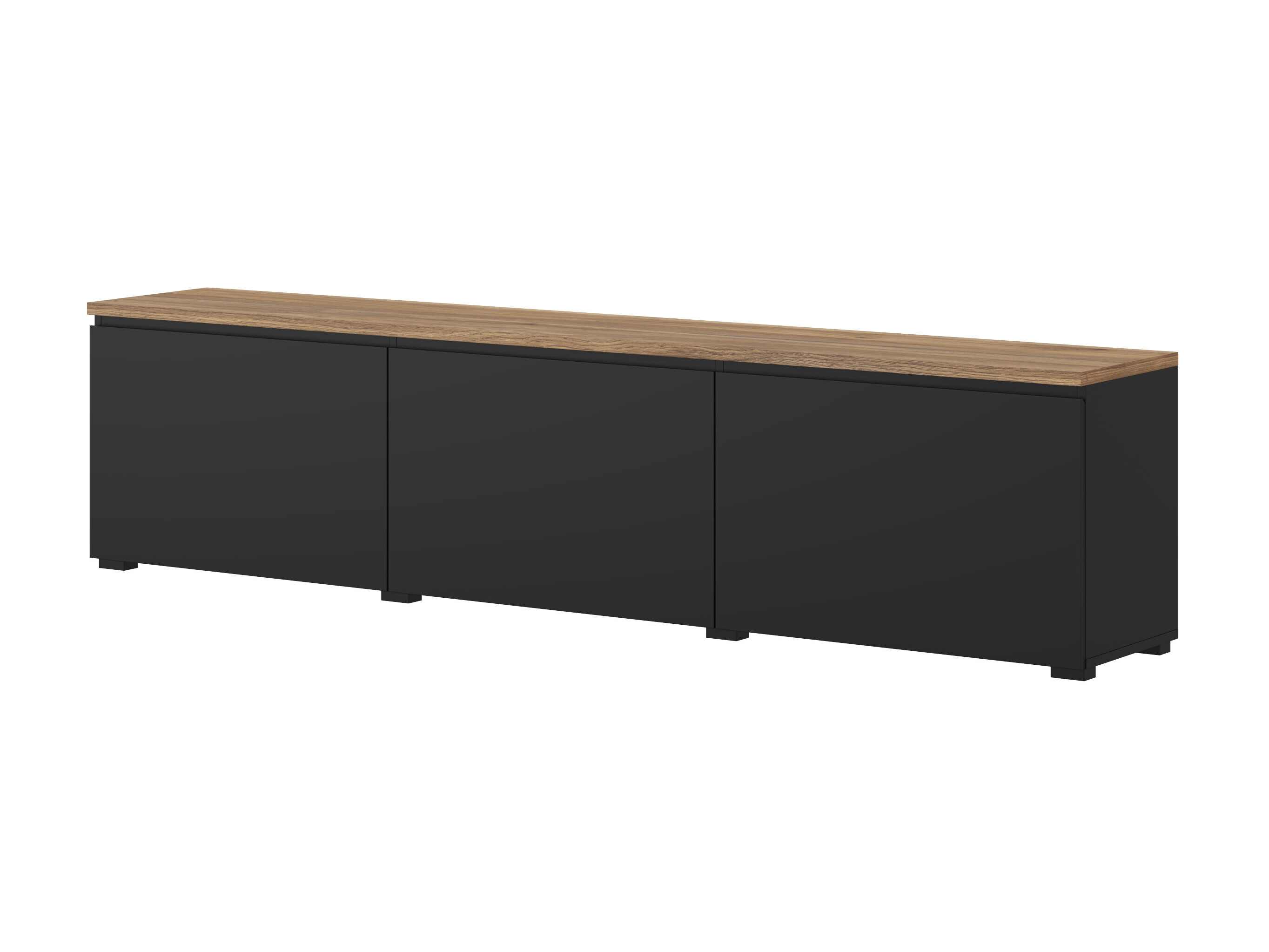 TV komoda Baletu 113 (Crno + Hrast)