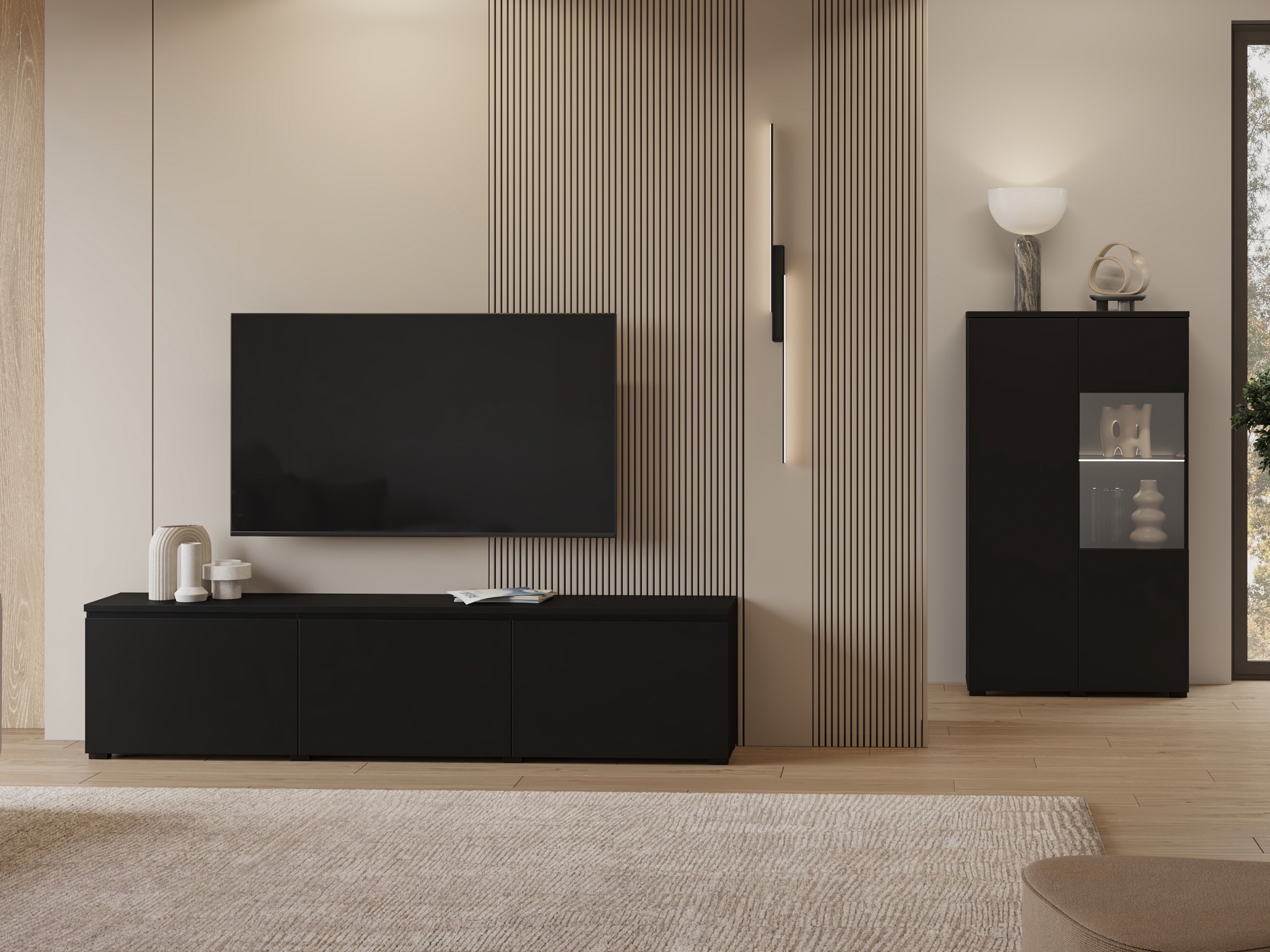 TV komoda Baletu 113 (Crno)