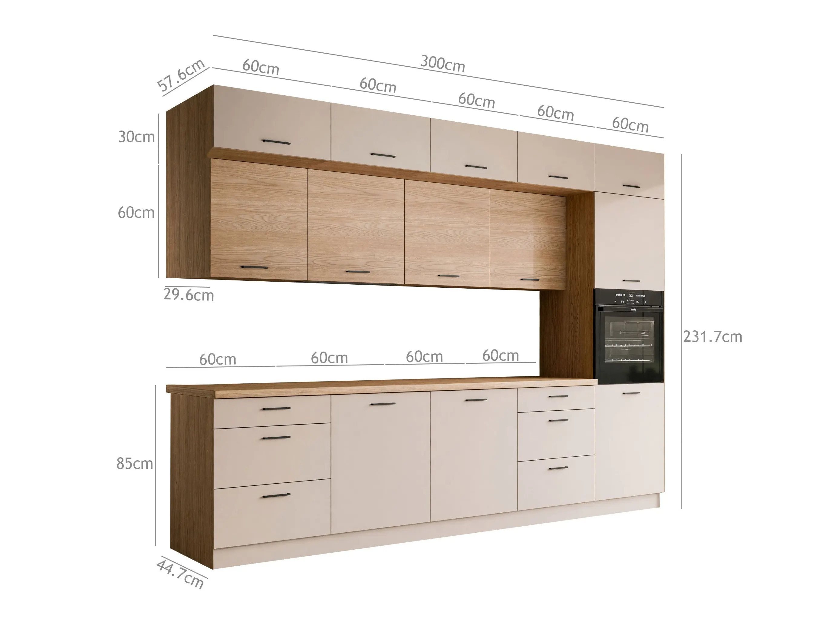 Modularni kuhinjski set Ati Cashmere Torro 100