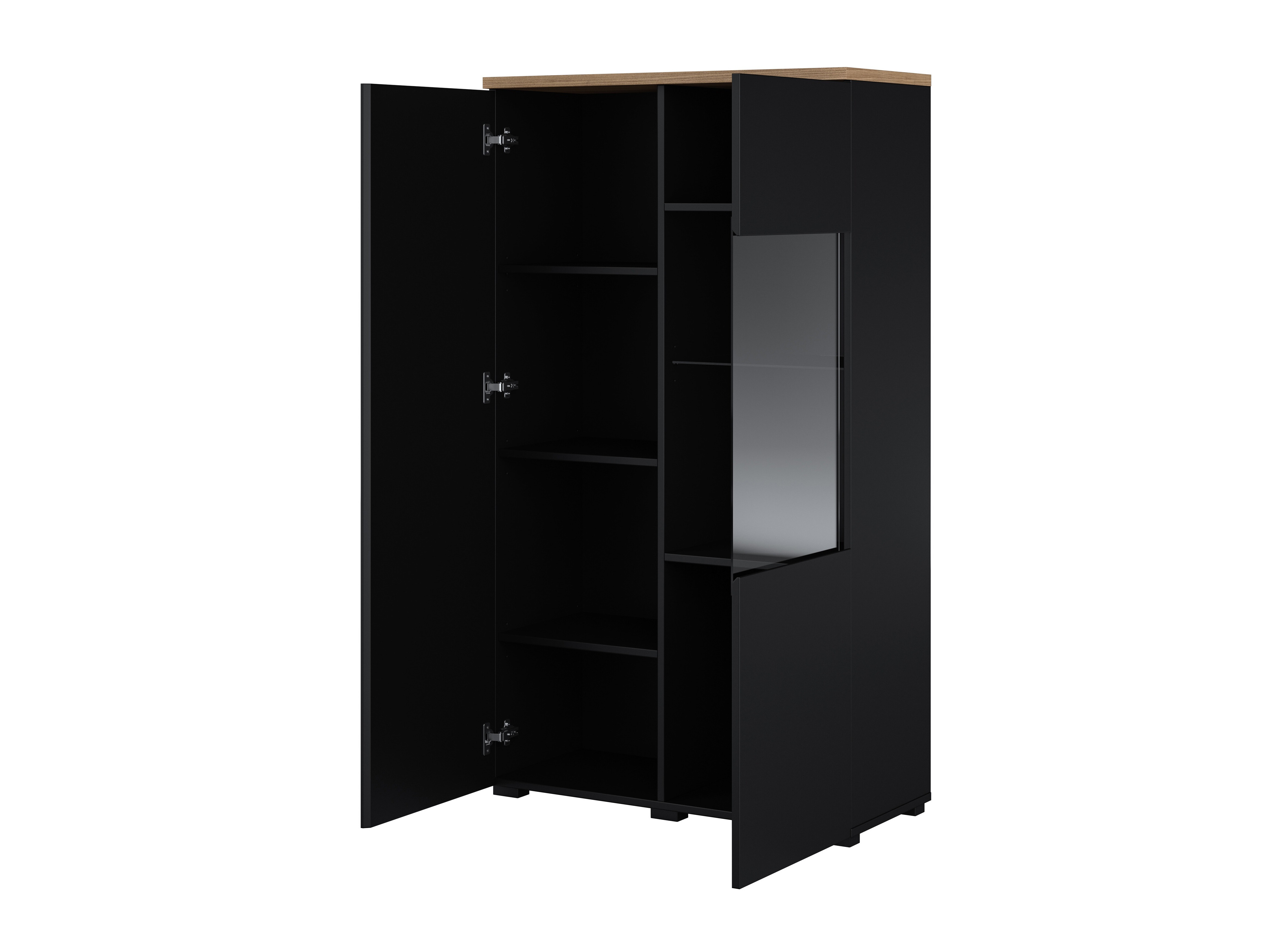Set za dnevnu sobu Baletu 114 (Crno + Hrast)