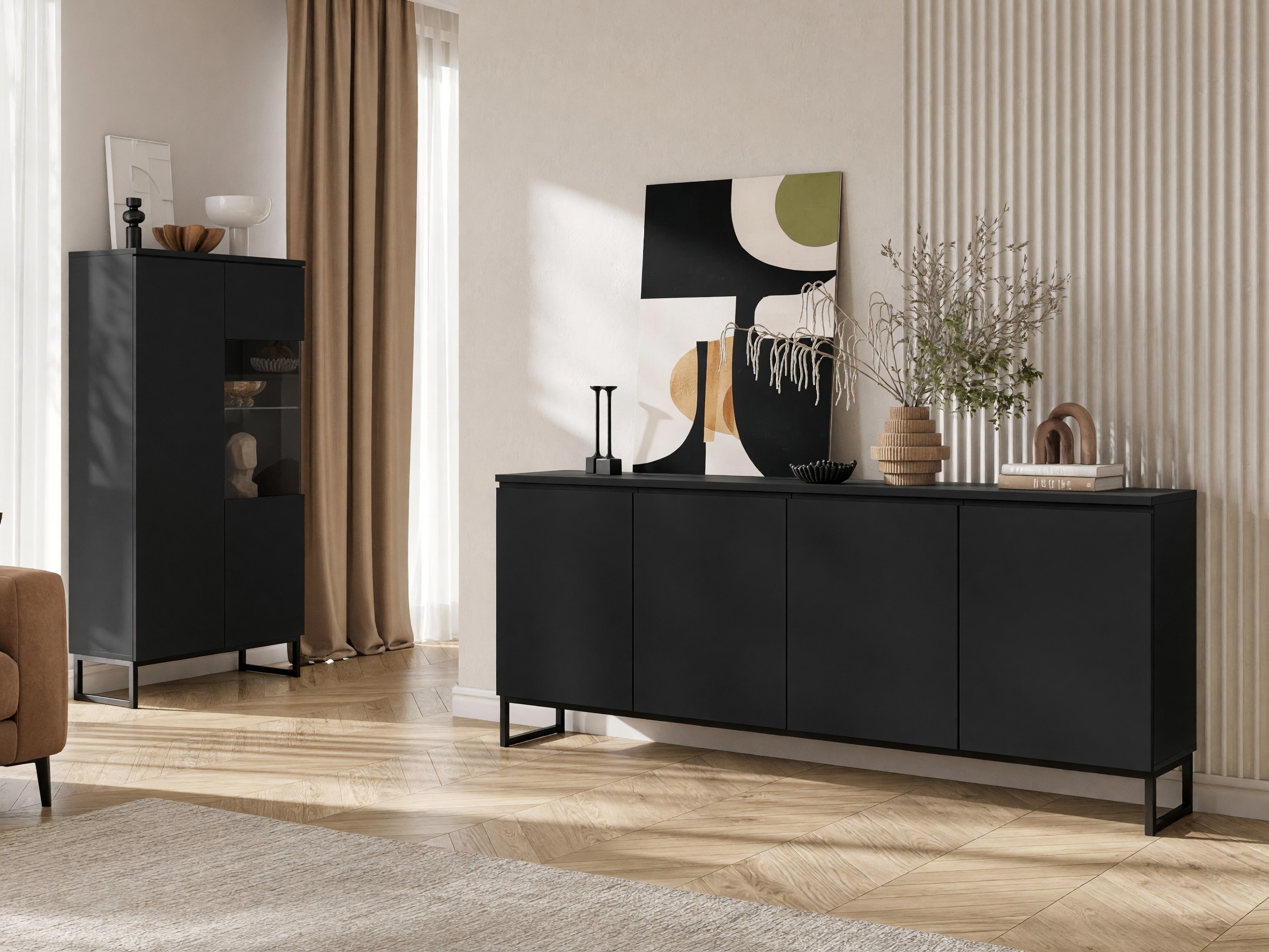 Set za dnevnu sobu Velsora 108 (Crno)