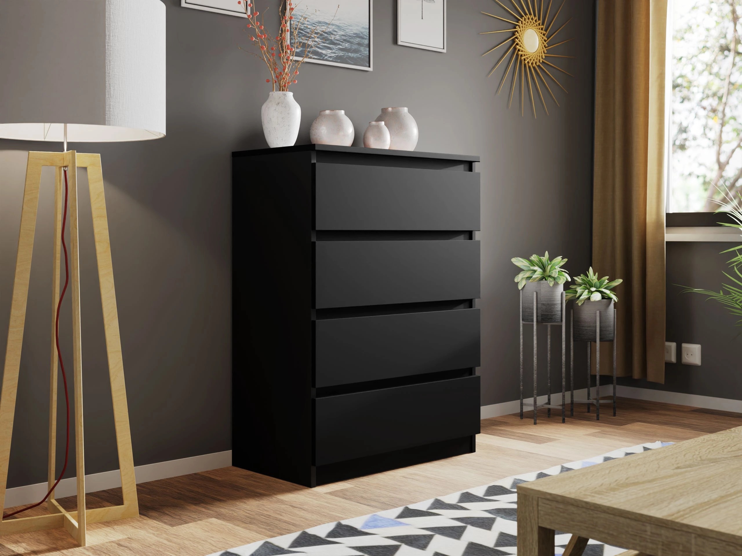 Komoda Comfivo Structor I (Crno)