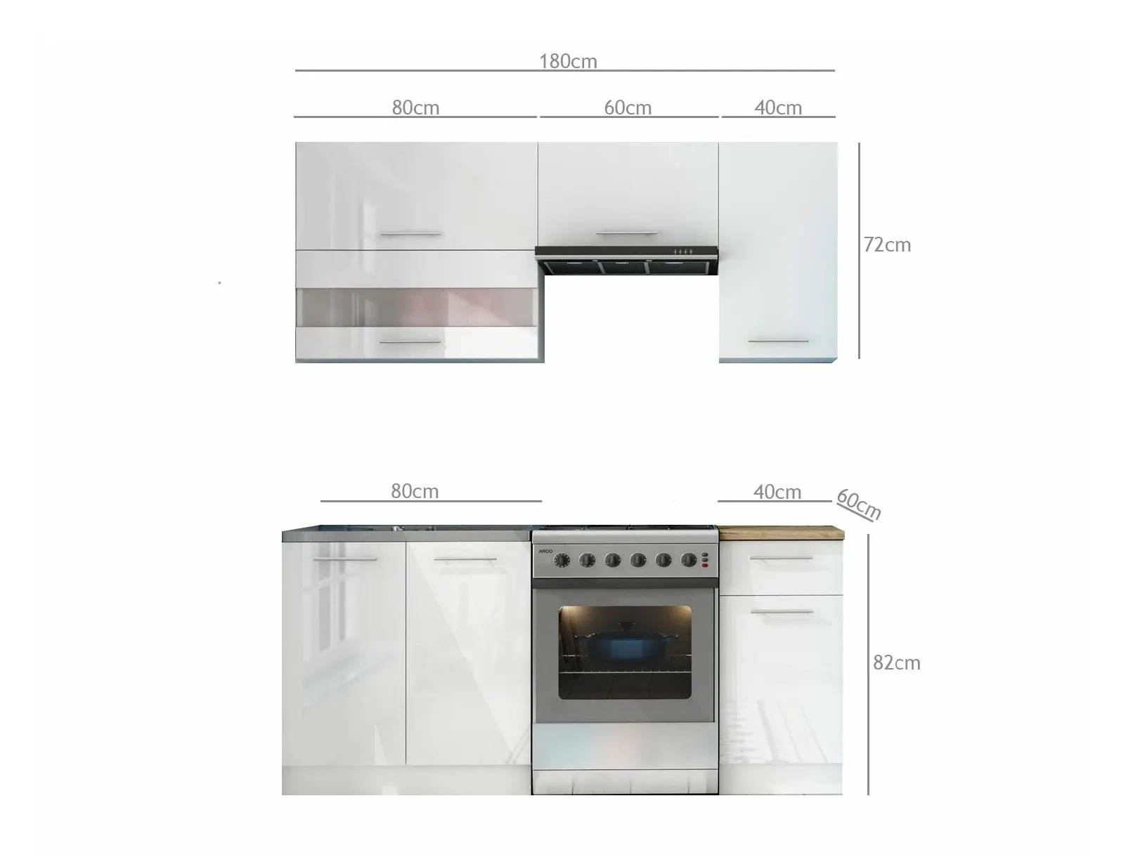 Modularni kuhinjski set Tiffa White 113