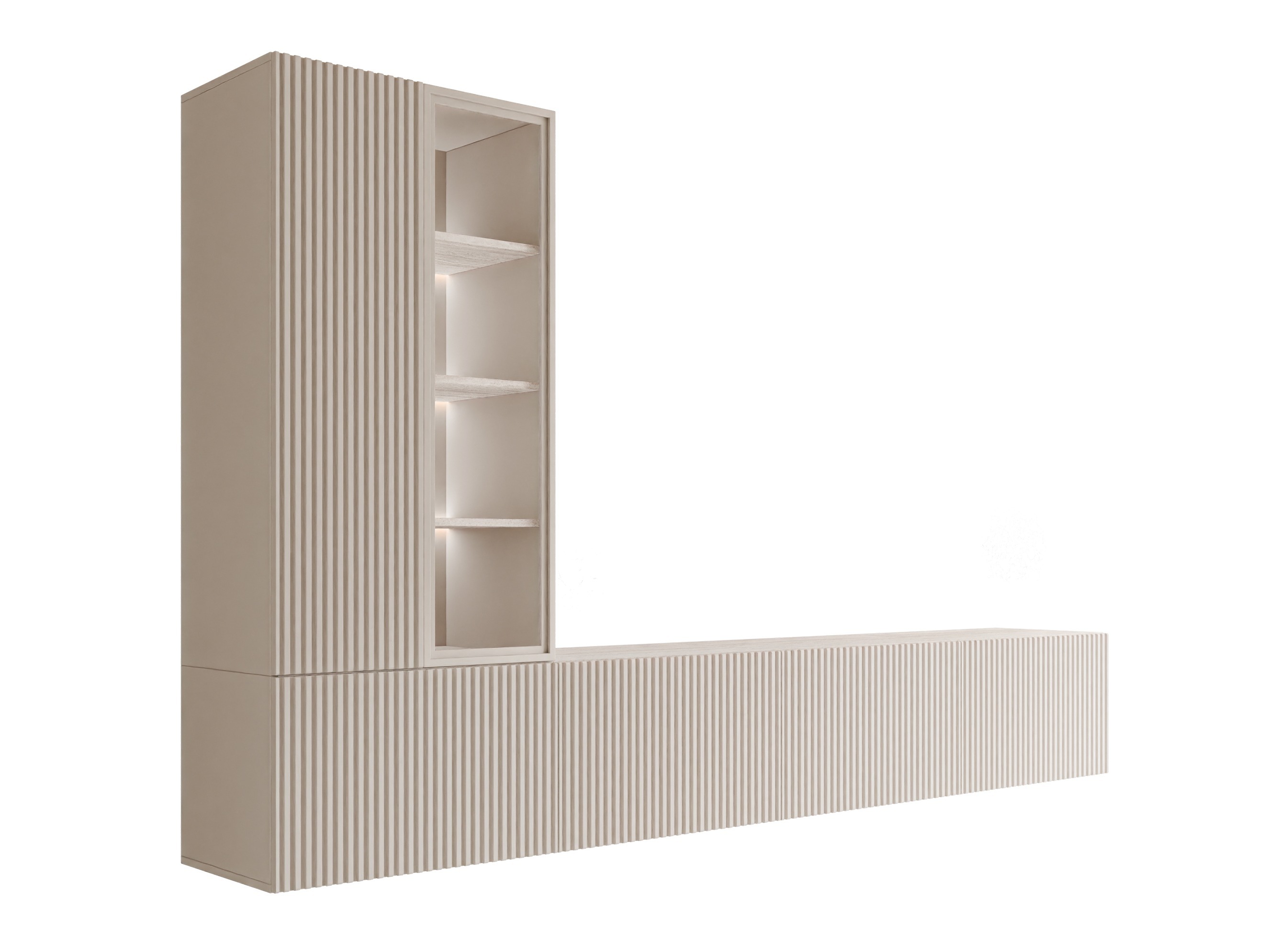 Set za dnevnu sobu Comfivo Tutelar (Kašmir + Svetlo Travertine)