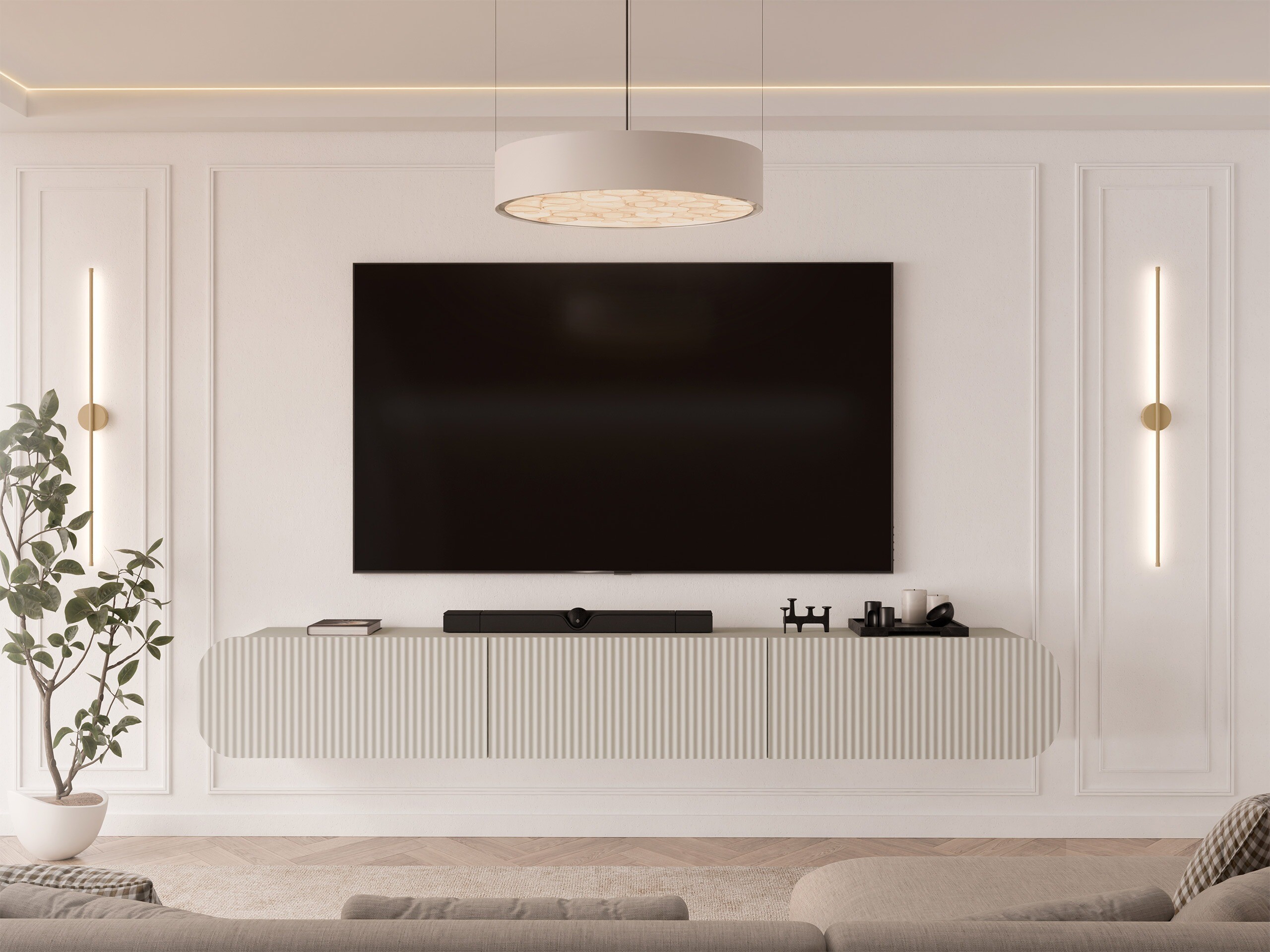 TV komoda Comfivo Amorus (Bež)