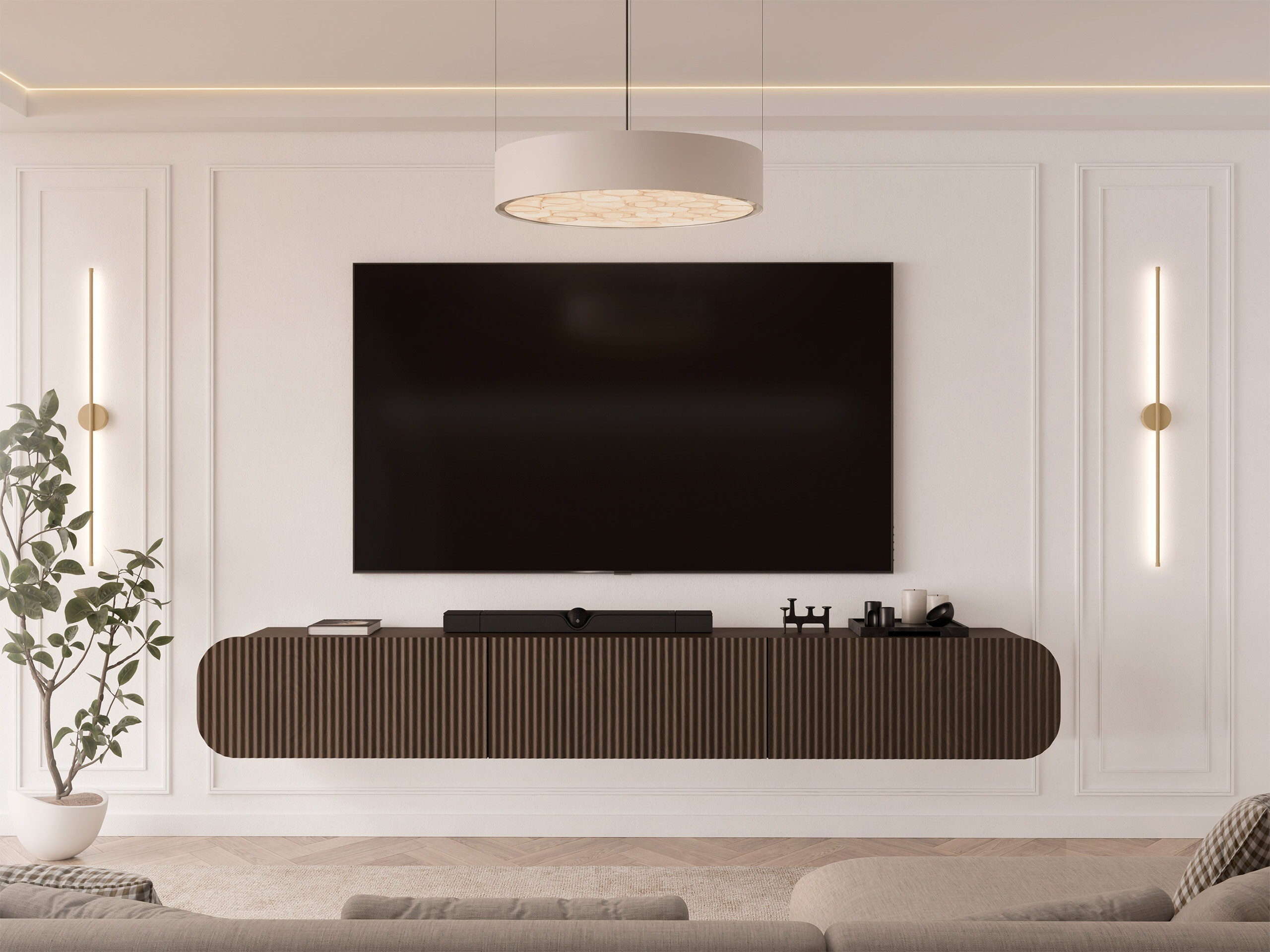 TV komoda Comfivo Amorus (Tamni hrast)