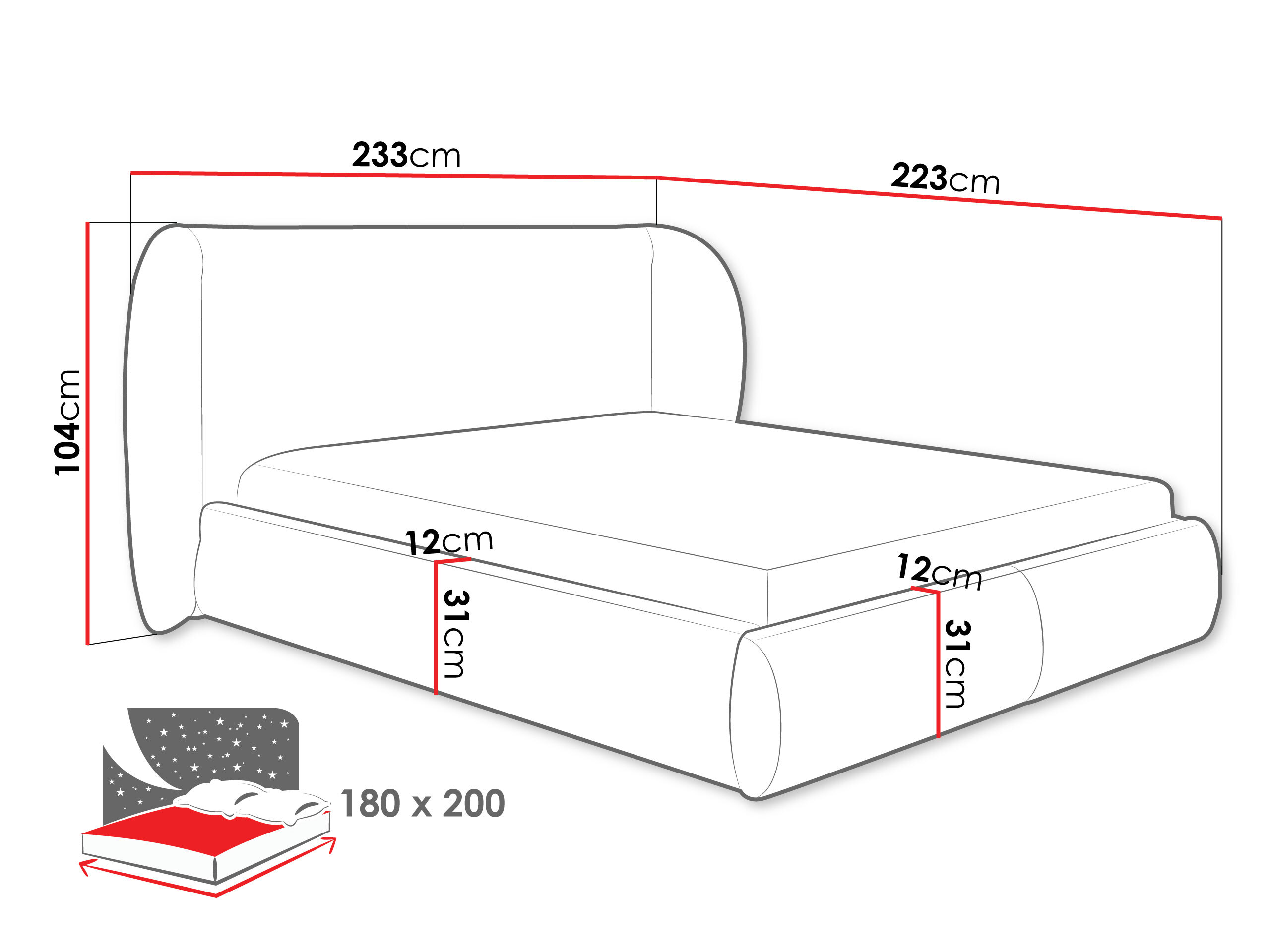 Krevet TrendyNest Urbio (Bella 50)