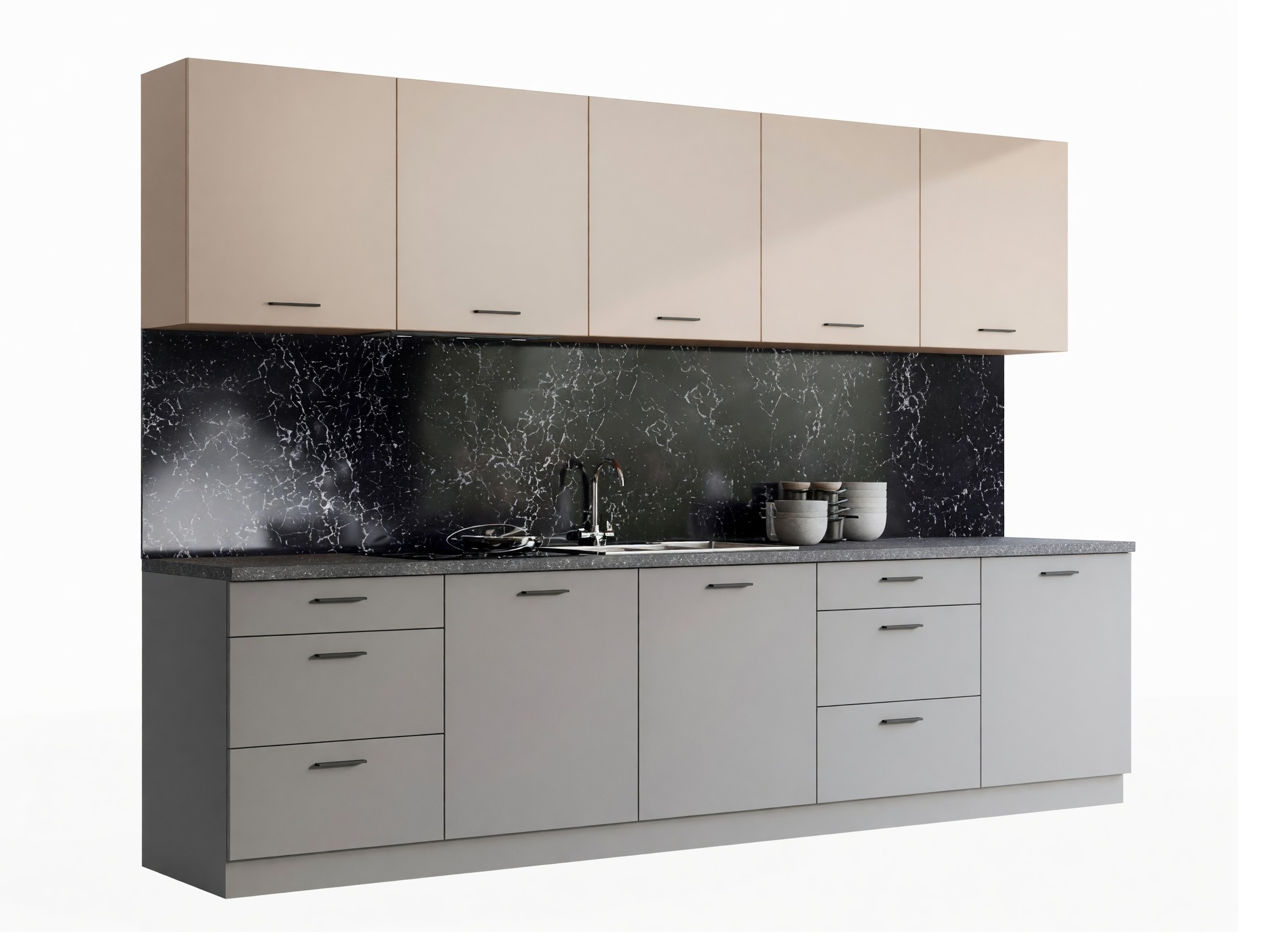 Modularni kuhinjski set Ati Cashmere Grey 101