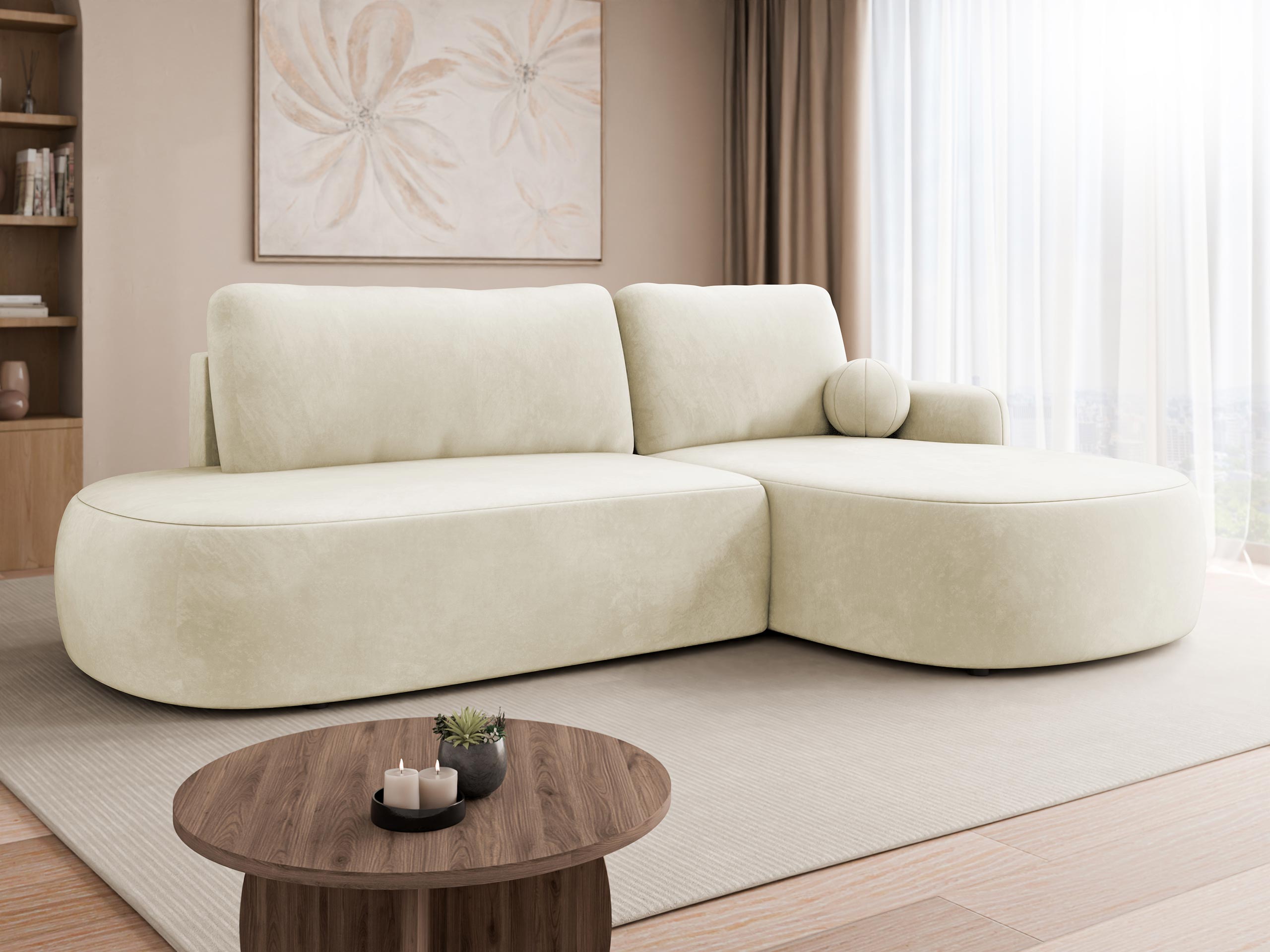 Ugaona garnitura Comfivo Popis I (Magic Velvet 2250)