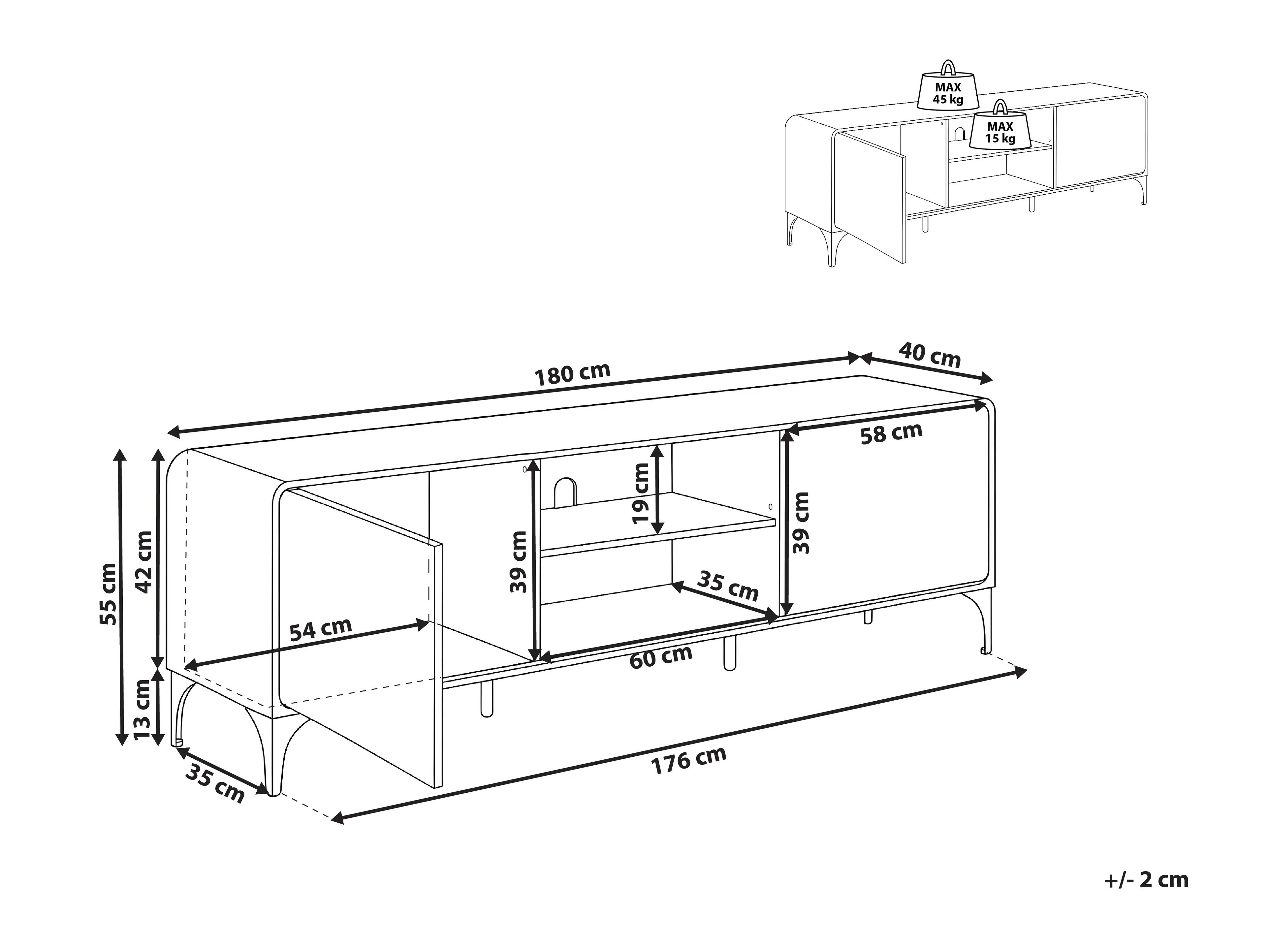 TV komoda Berwyn 3496