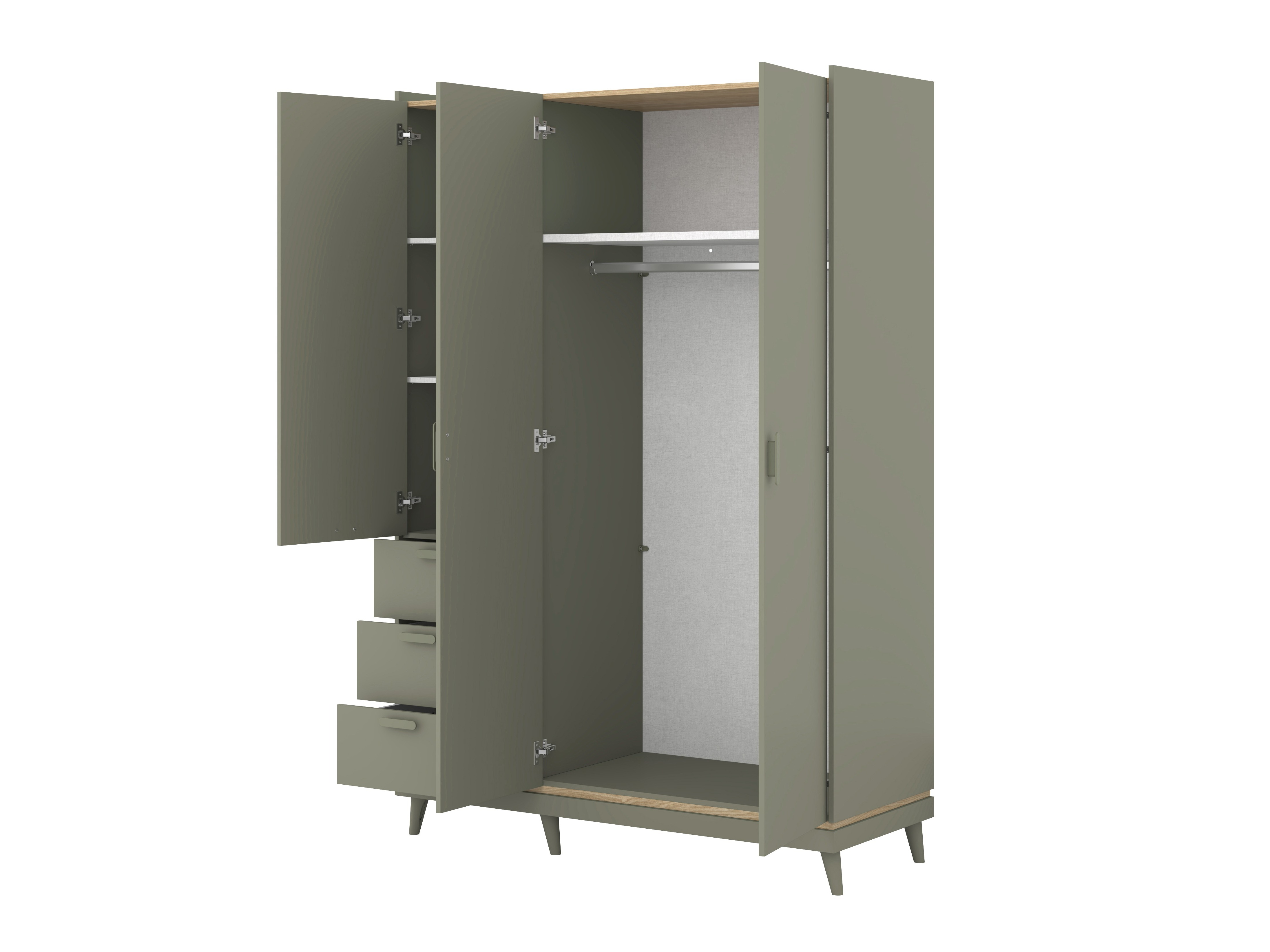 Ormar Fertalu 100 (Zelena + Hrast)