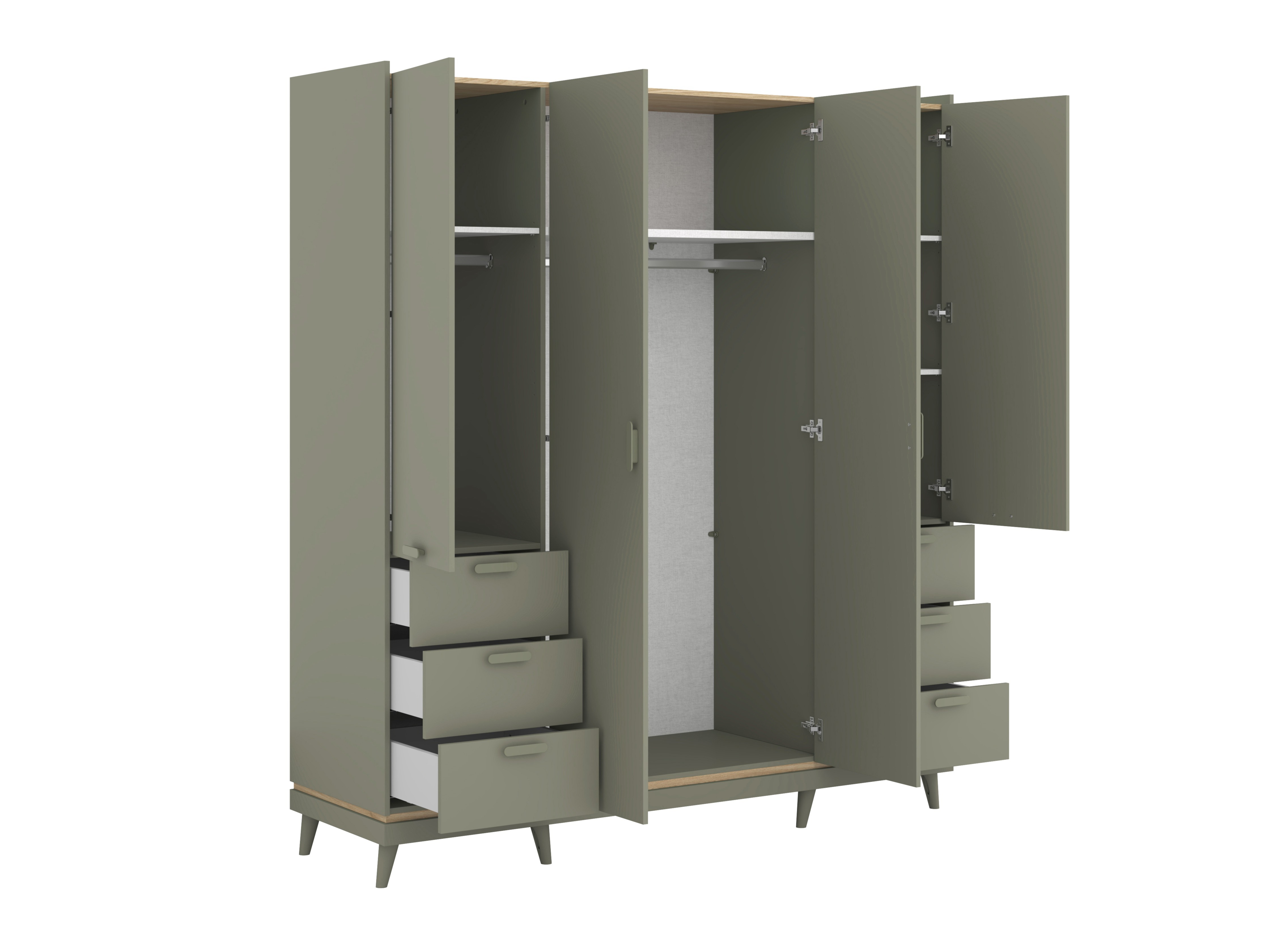 Ormar Fertalu 101 (Zelena + Hrast)