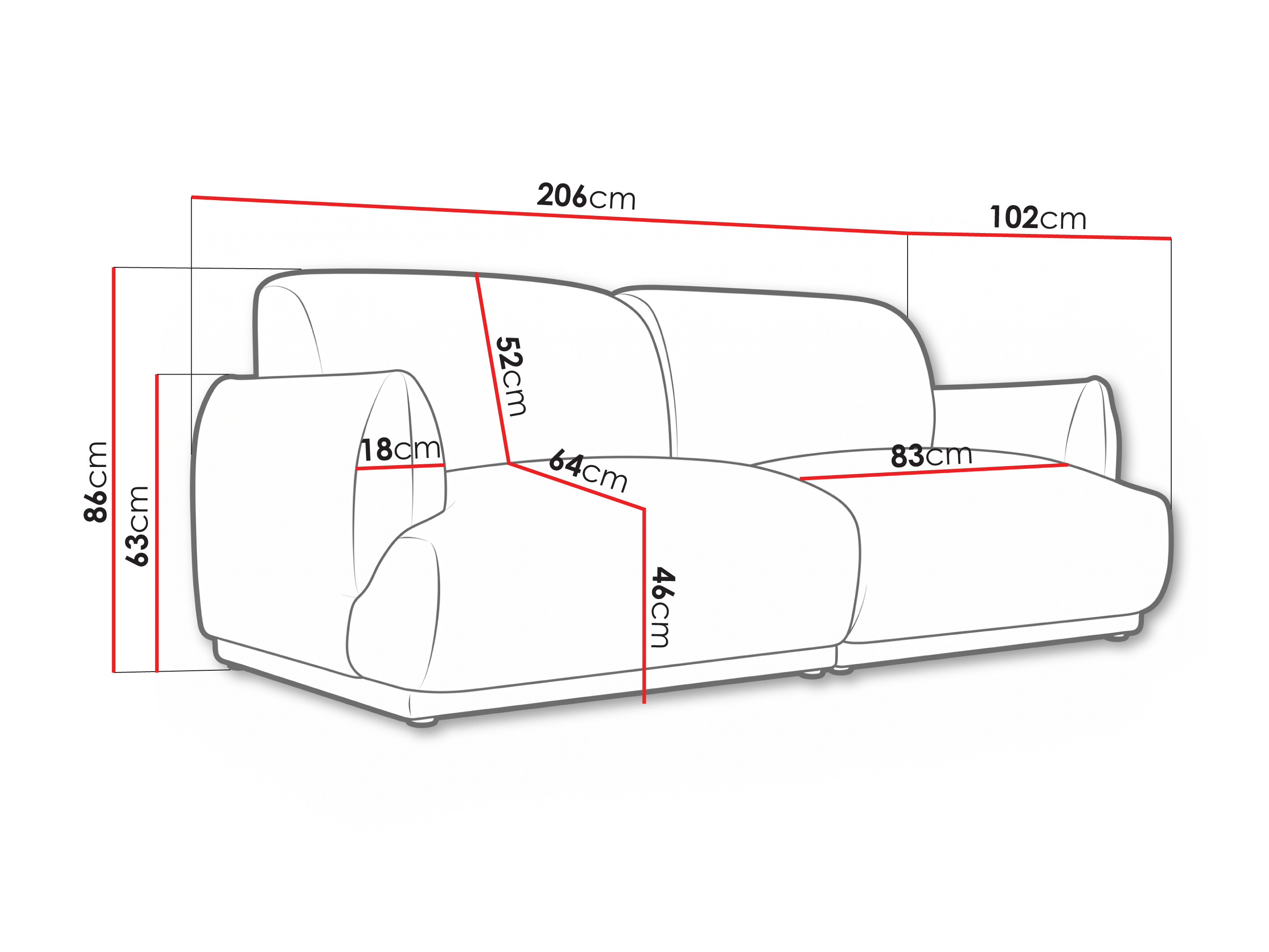 Sofa Lufkin 144 (Tilia 17)