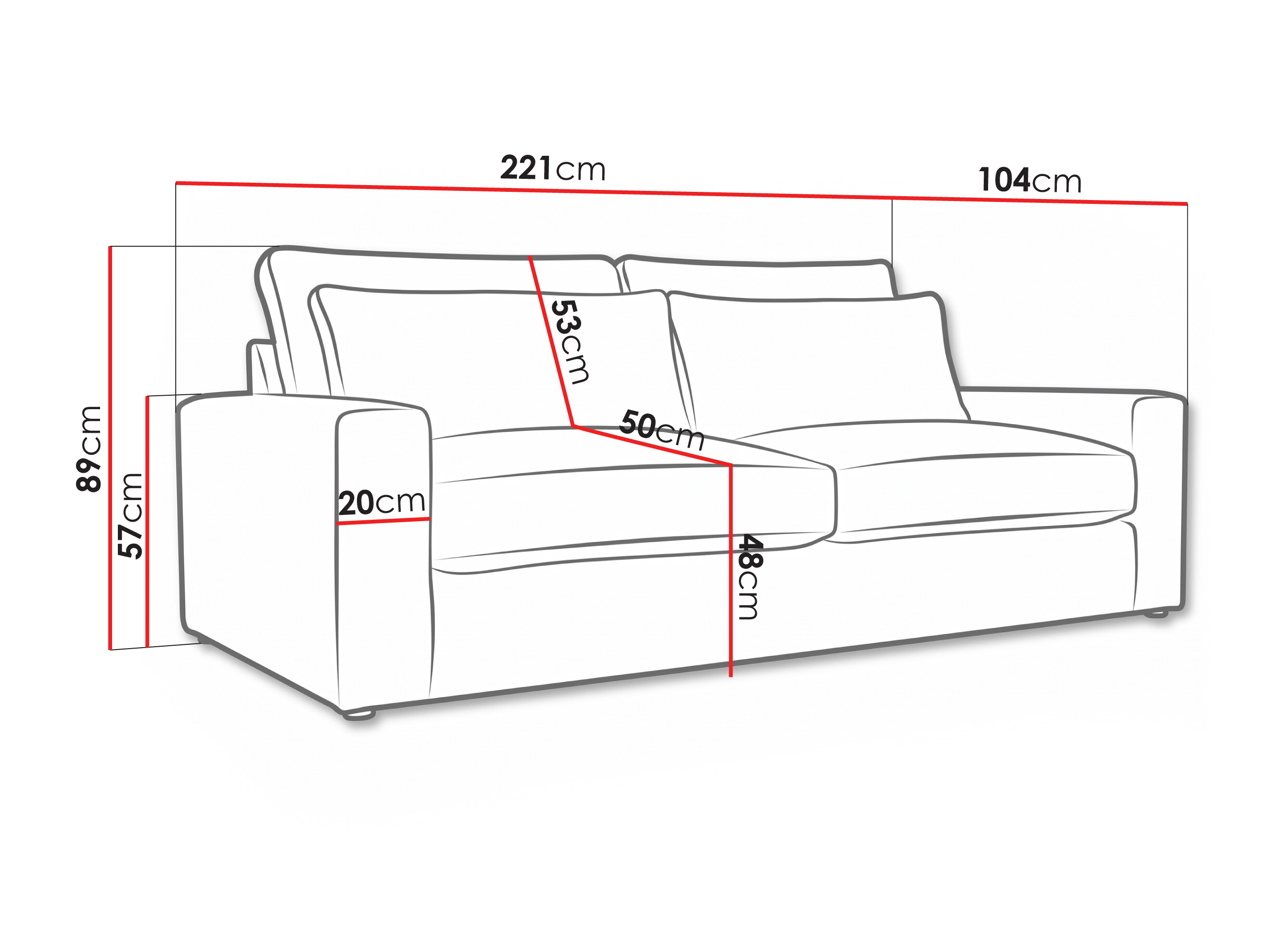 Sofa Lufkin 142 (Lincoln 37)