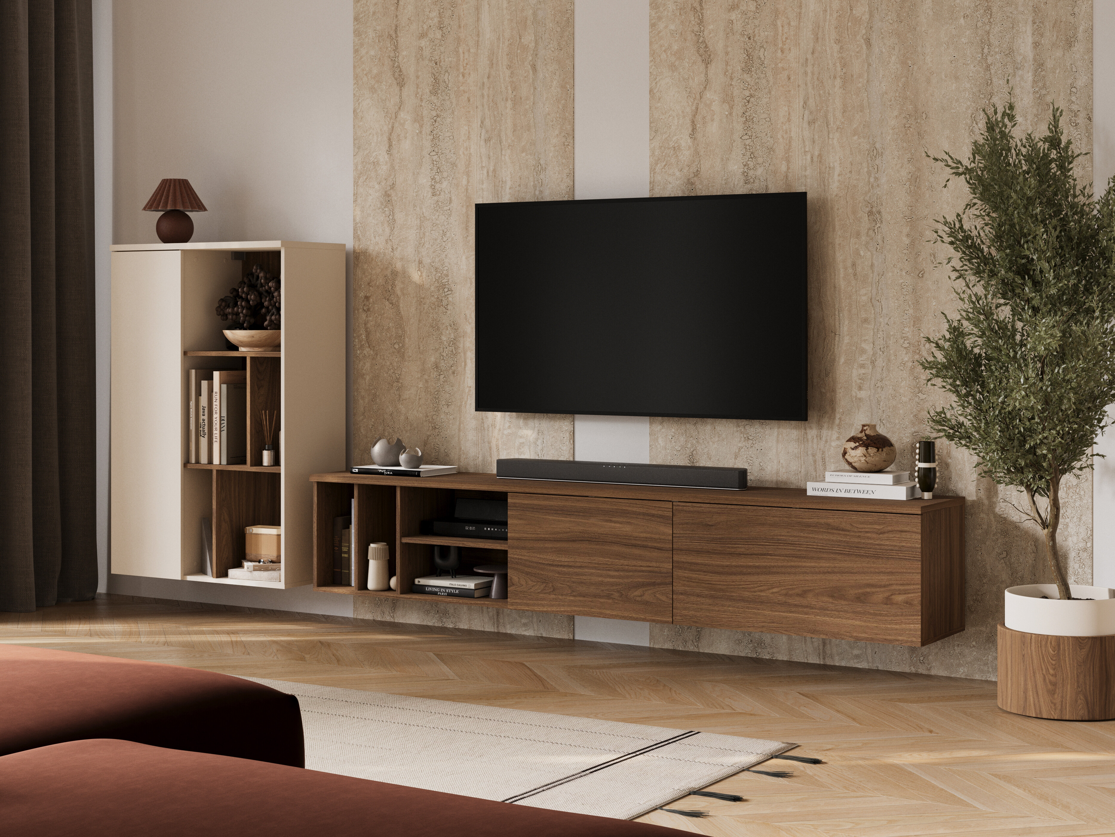 Set za dnevnu sobu Austin 399 (Orah + Kašmir)