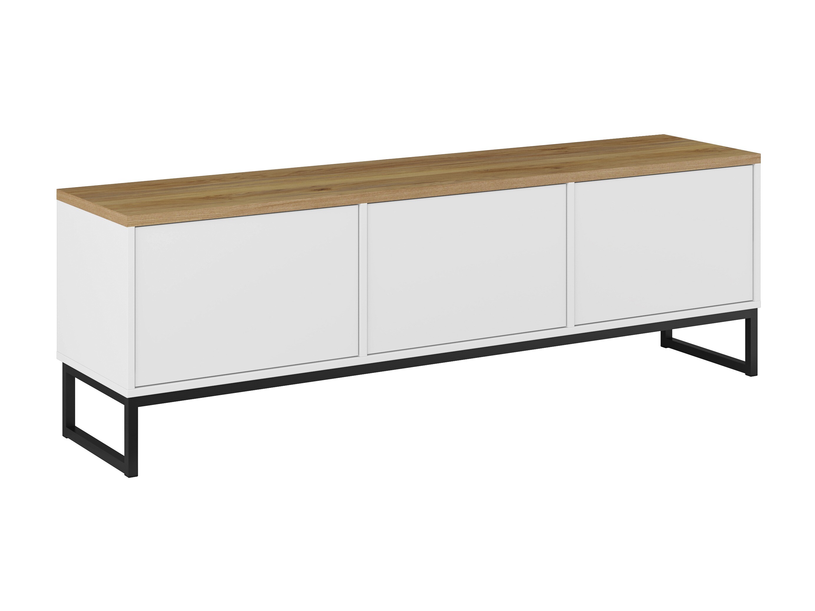 TV komoda Camtolo 100 (Belo + Svetli javor)