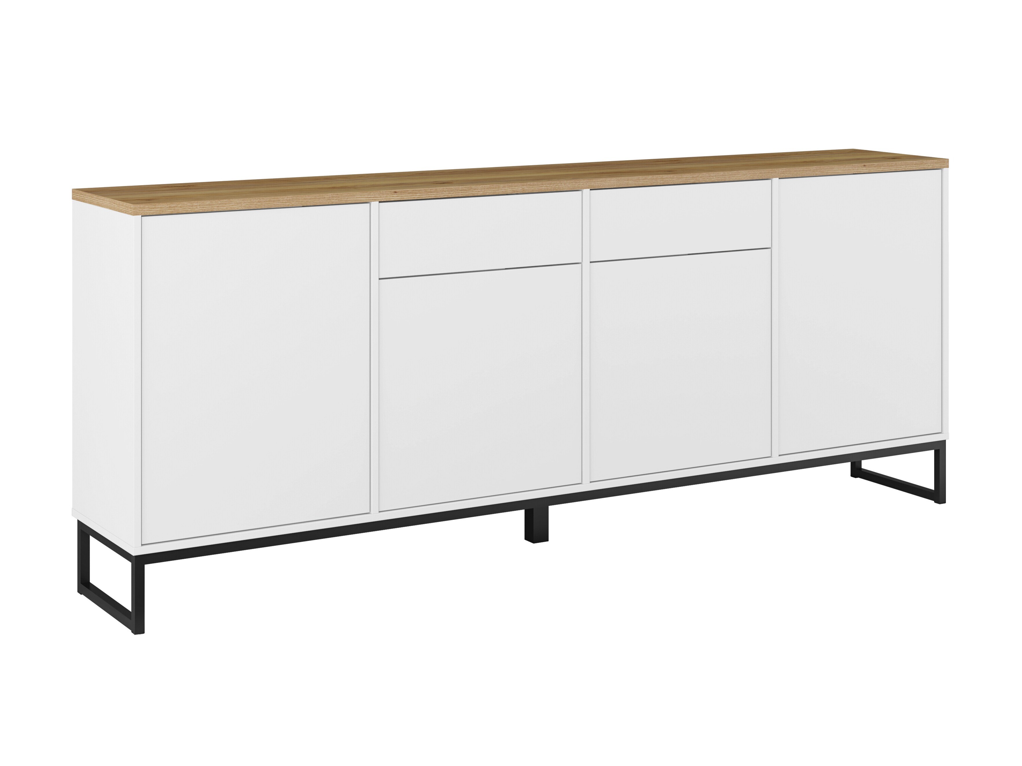 Komoda Camtolo 102 (Belo + Svetli javor)