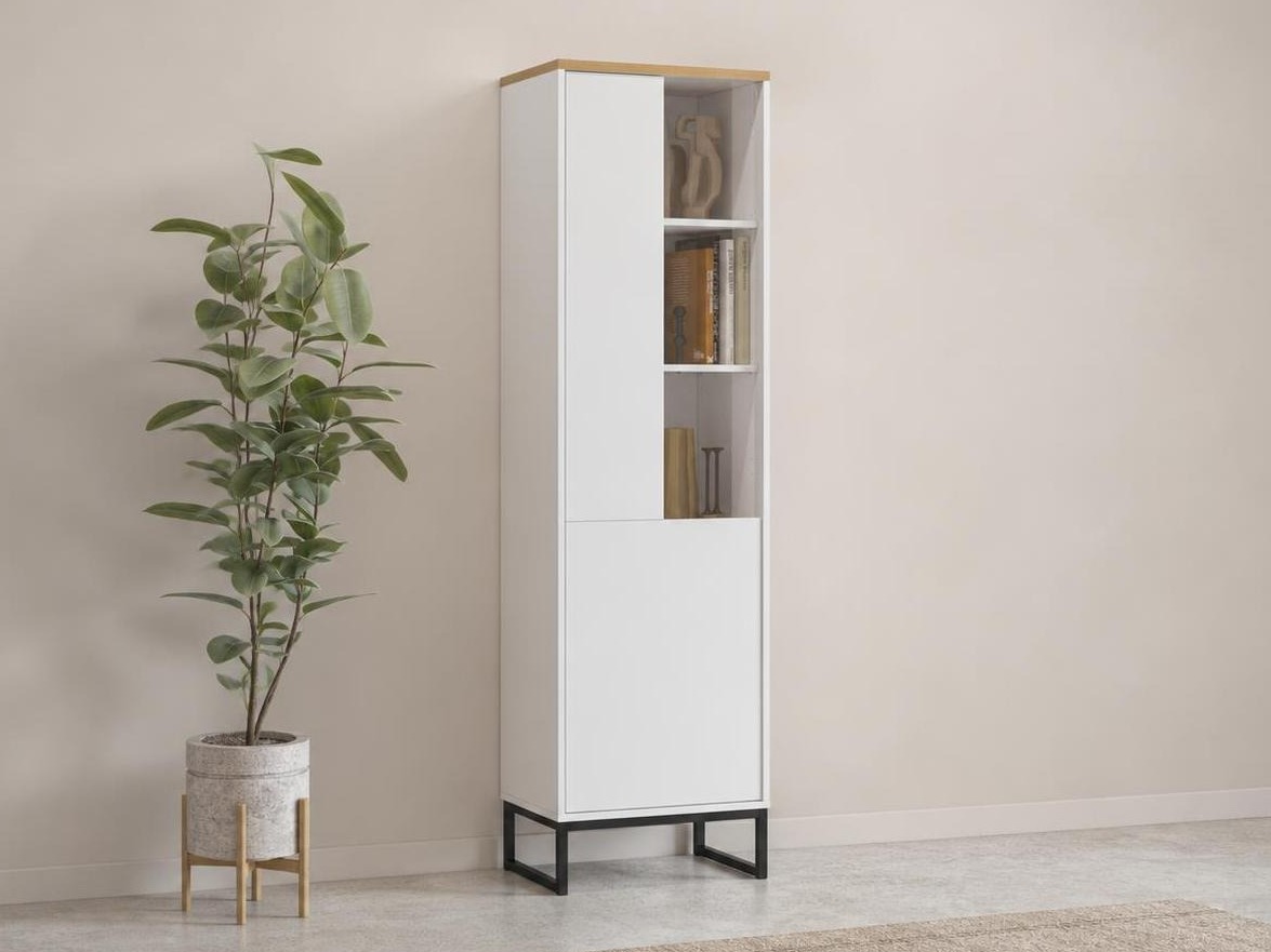 Polica Camtolo 104 (Belo + Svetli javor)