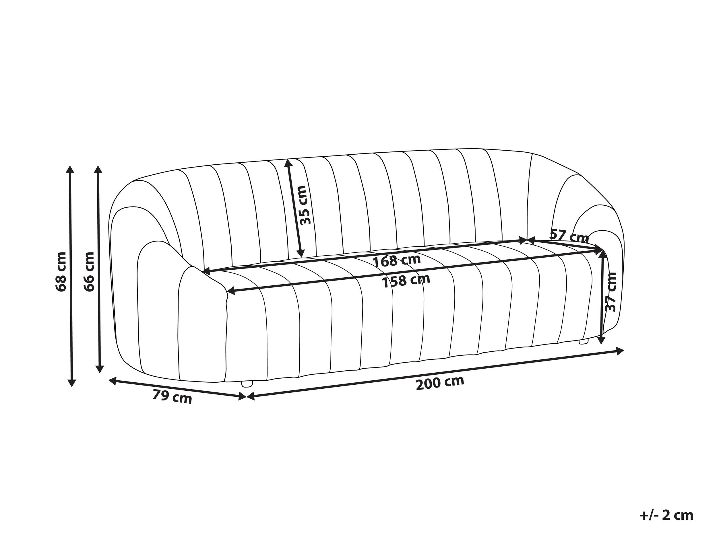 Sofa Berwyn 1270 (Belo)
