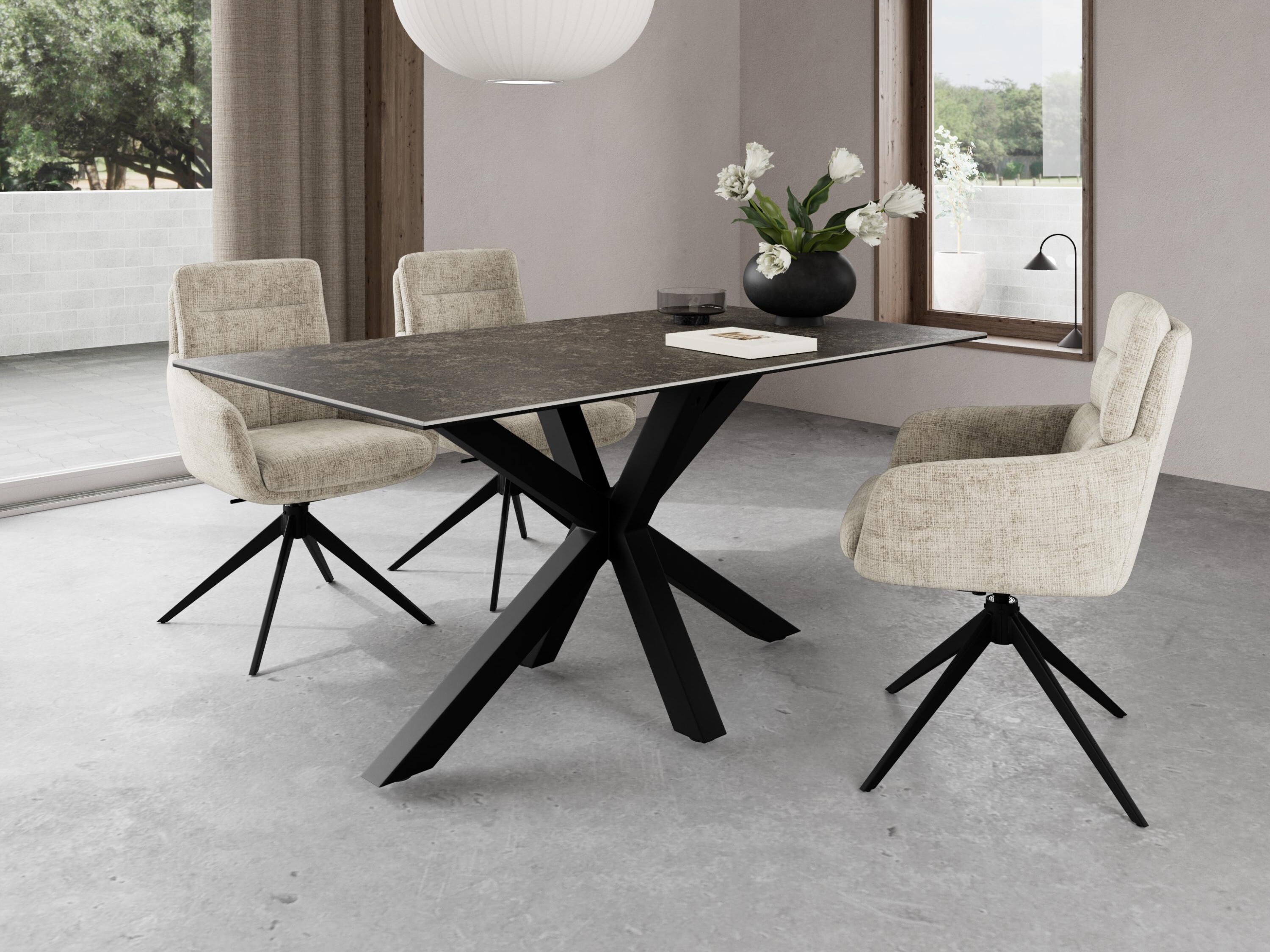 Stolica Norsica 1034 (Bež + Crno)
