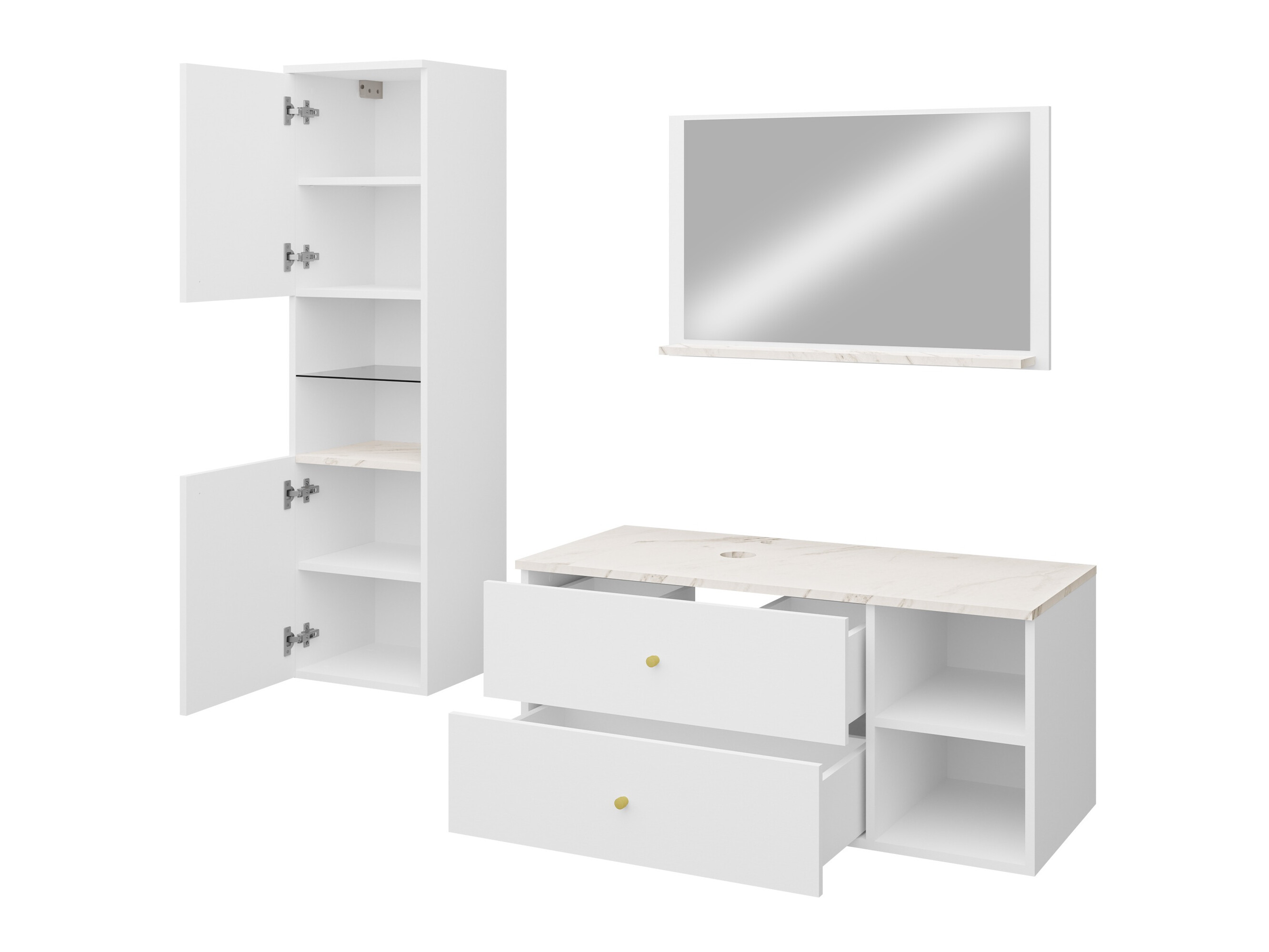 Set za kupatilo Salus II (Kašmir + Cremona hrast)