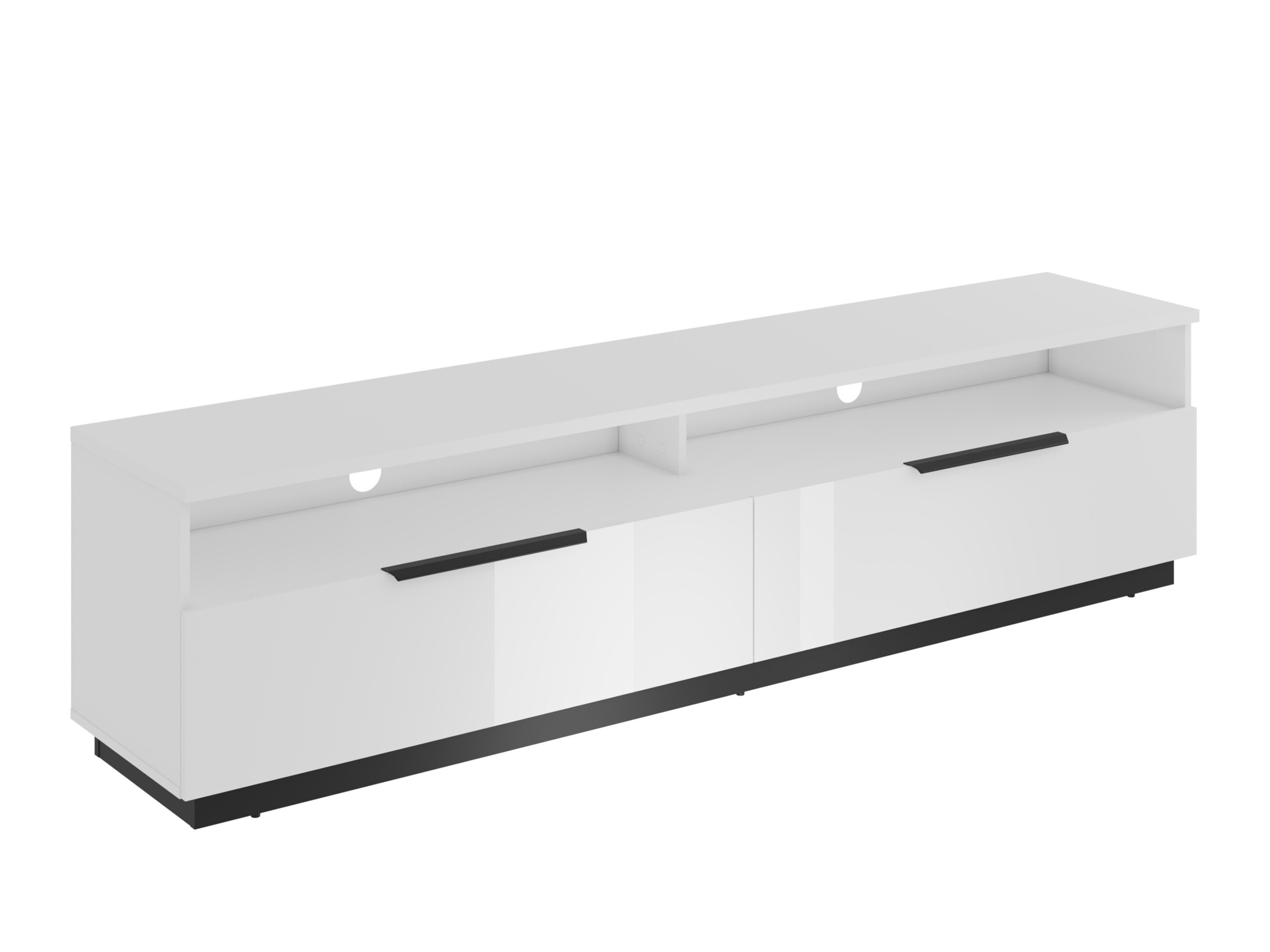 TV komoda Talevaro 102 (Belo + Sjajno belo)