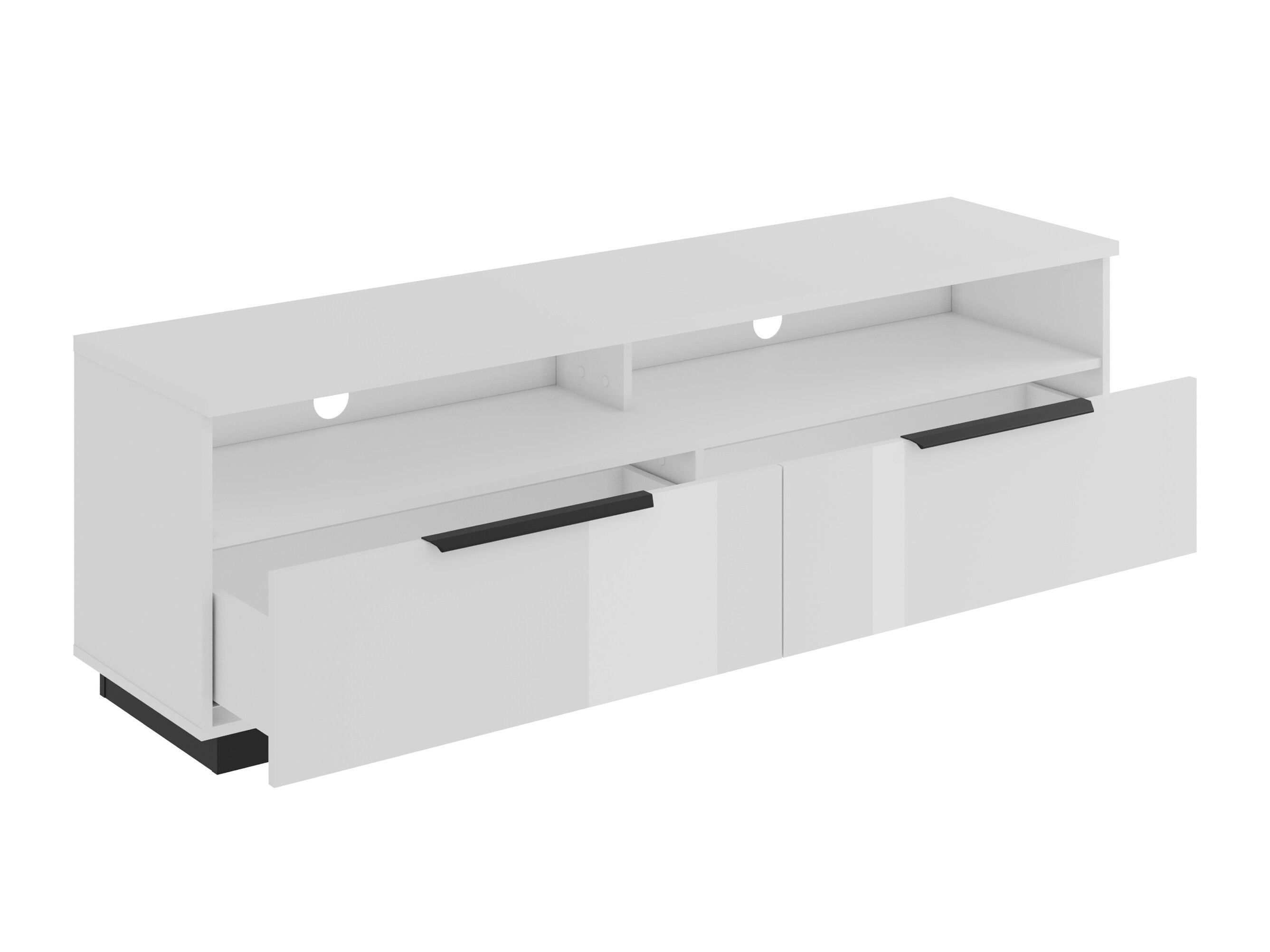 TV komoda Talevaro 103 (Belo + Sjajno belo)