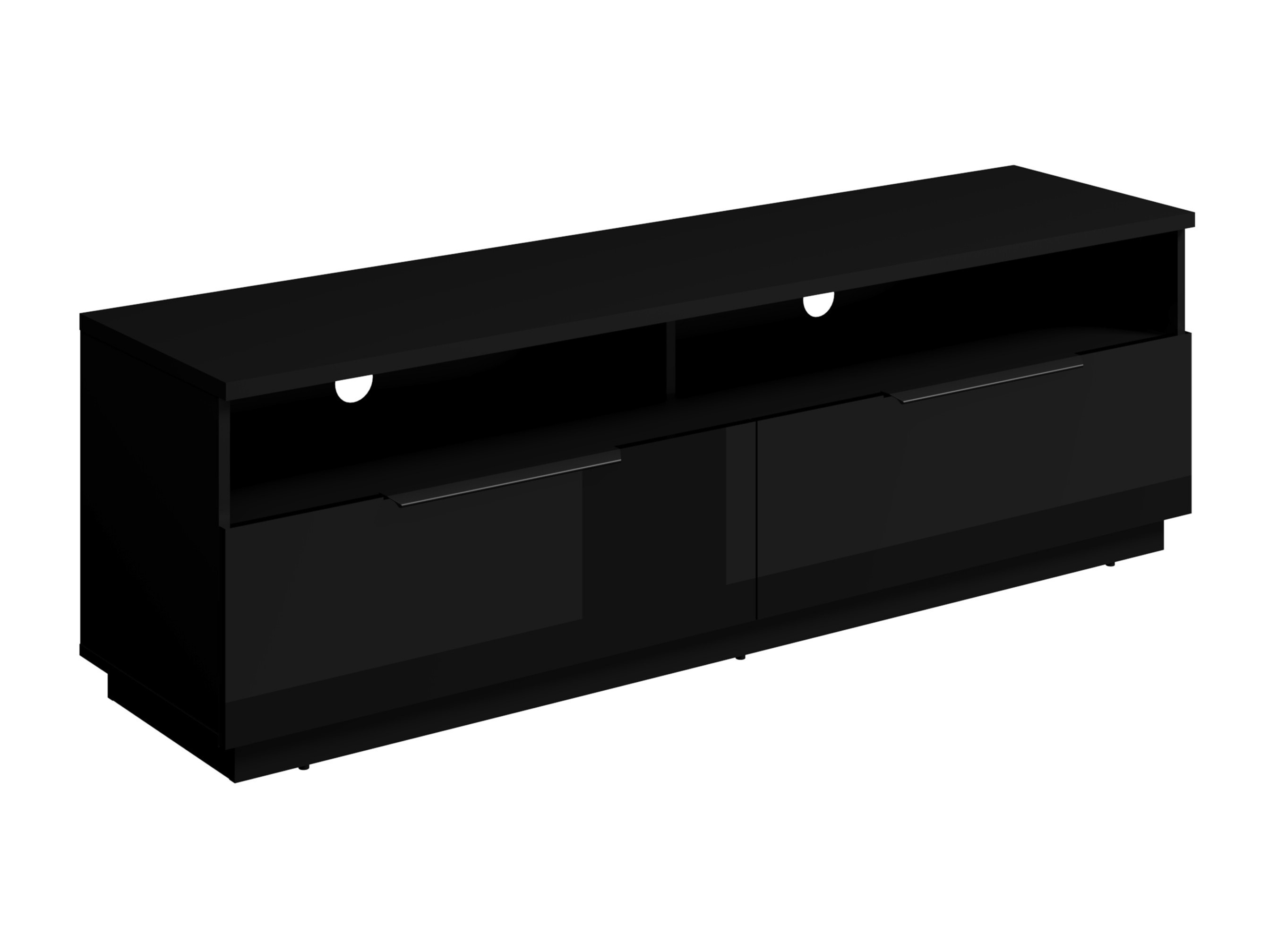 TV komoda Talevaro 103 (Crno + Sjajno crna)