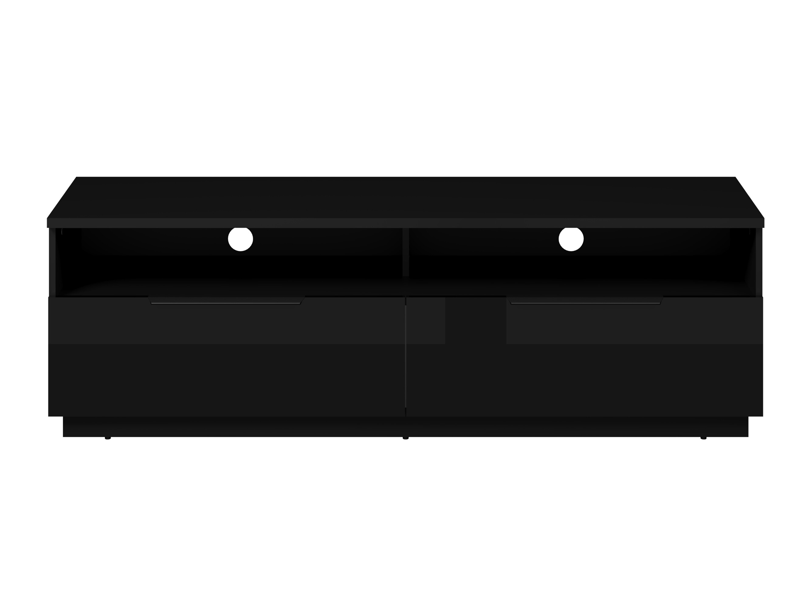 TV komoda Talevaro 103 (Crno + Sjajno crna)