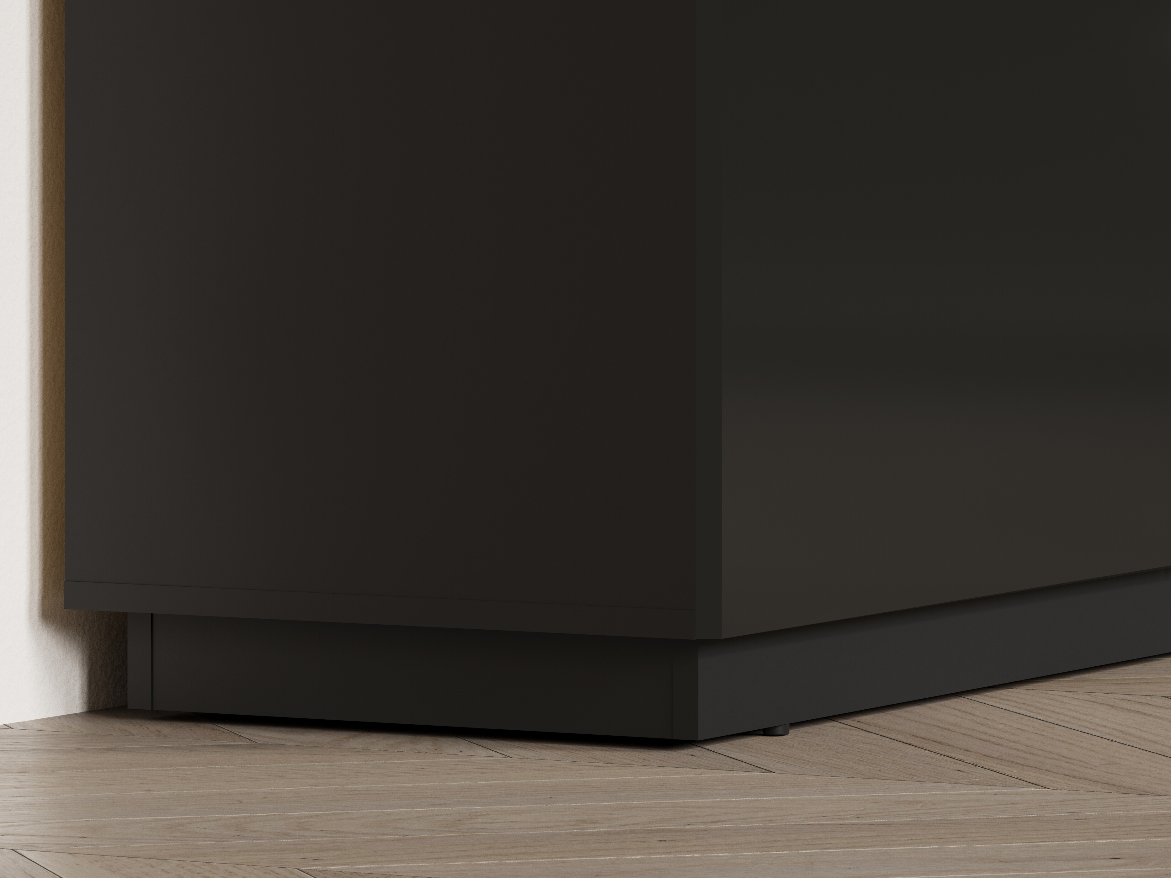 TV komoda Talevaro 103 (Crno + Sjajno crna)